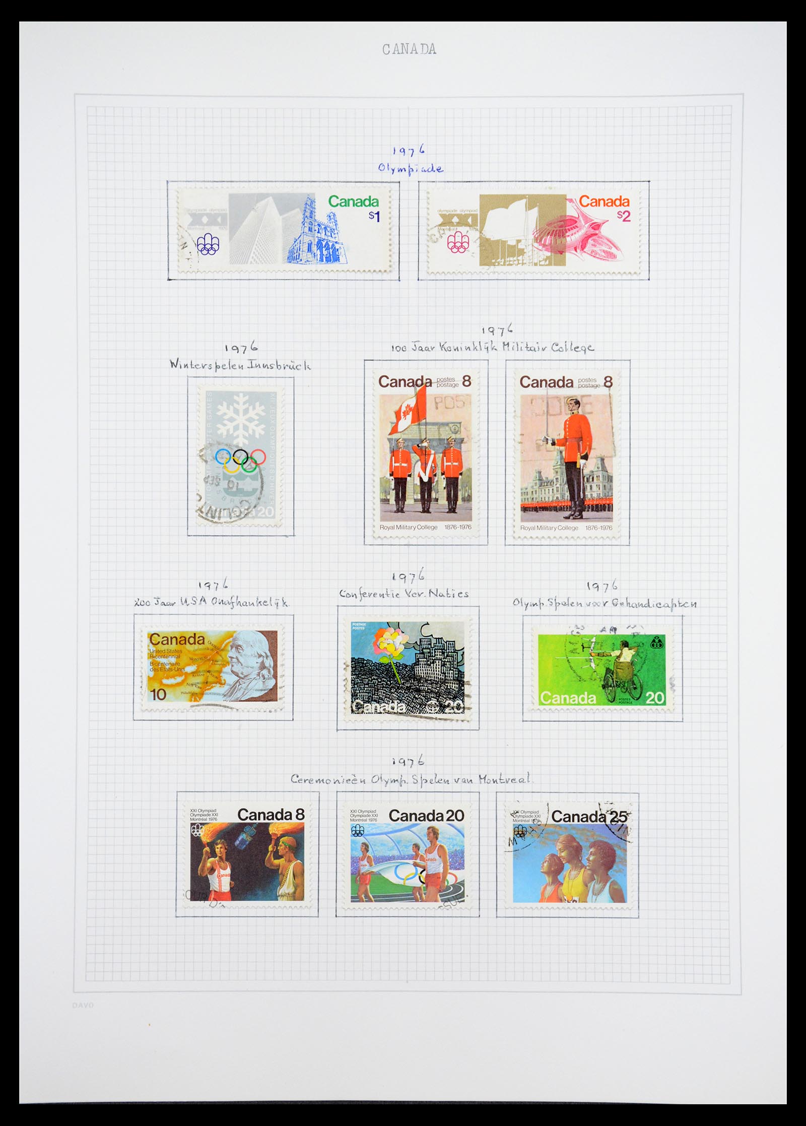 36614 045 - Postzegelverzameling 36614 Canada 1870-1984.
