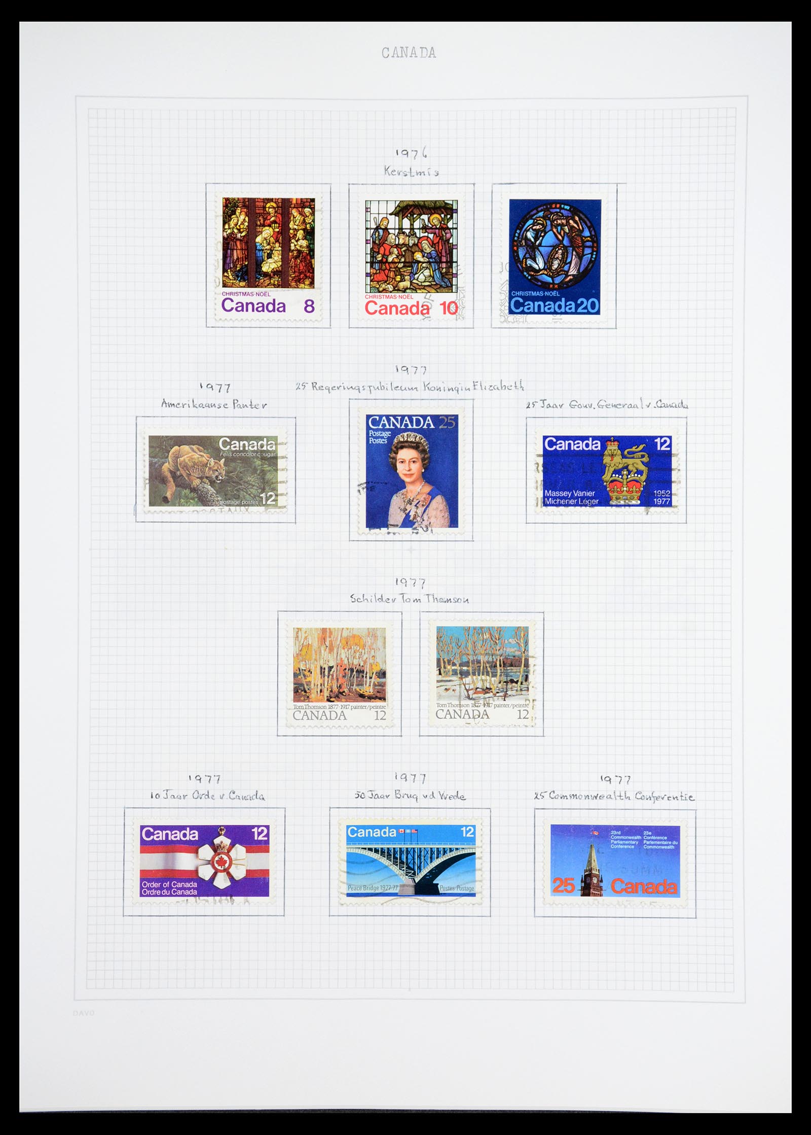 36614 047 - Postzegelverzameling 36614 Canada 1870-1984.