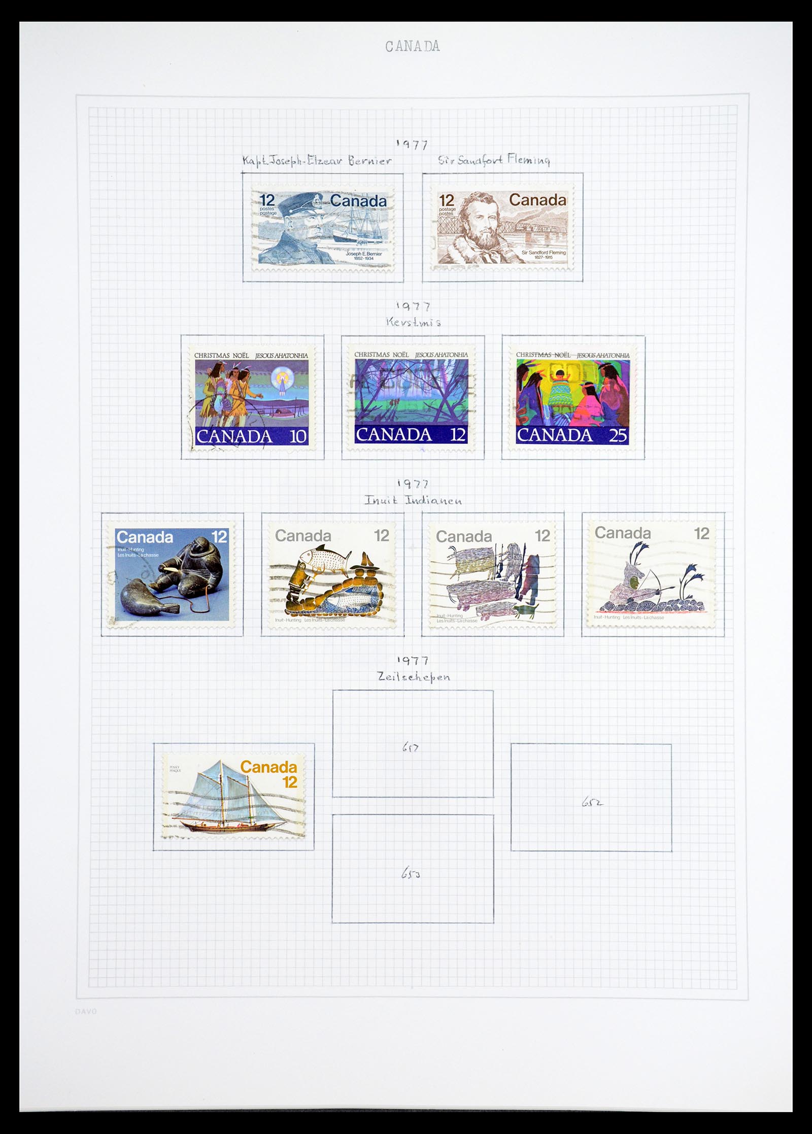 36614 048 - Postzegelverzameling 36614 Canada 1870-1984.