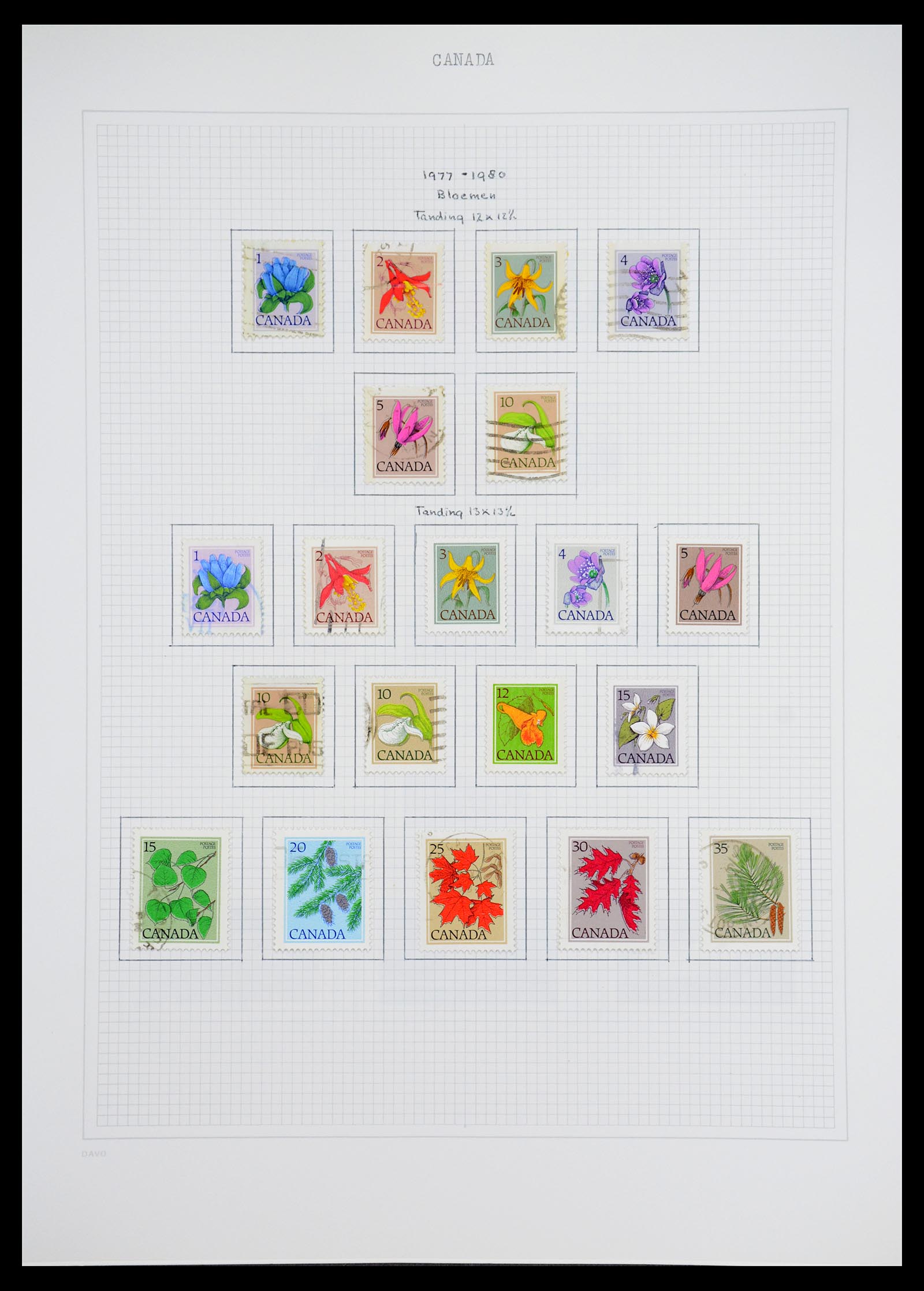 36614 049 - Postzegelverzameling 36614 Canada 1870-1984.