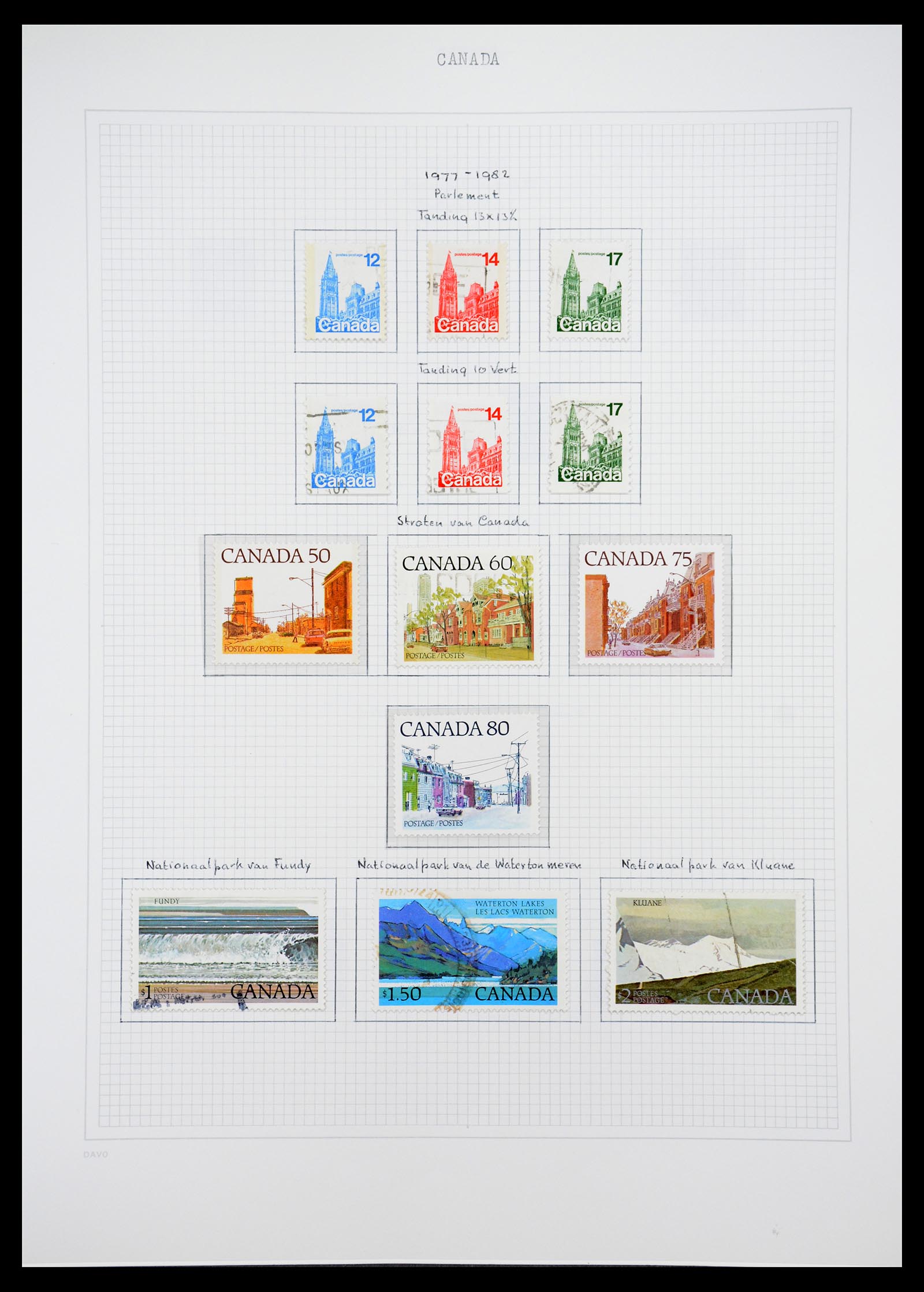 36614 050 - Postzegelverzameling 36614 Canada 1870-1984.