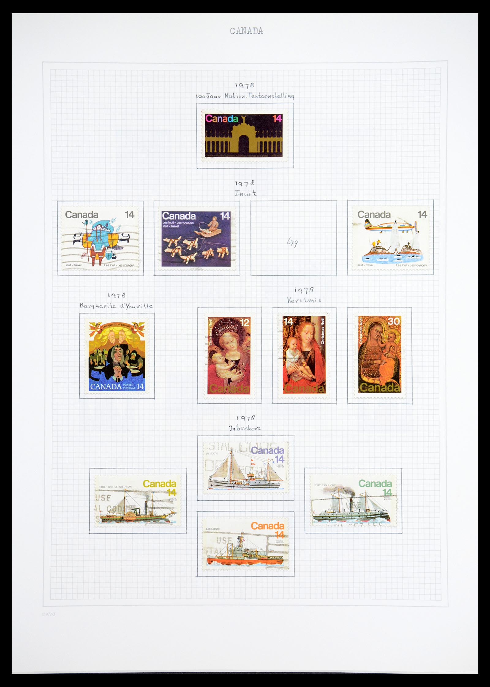 36614 053 - Postzegelverzameling 36614 Canada 1870-1984.