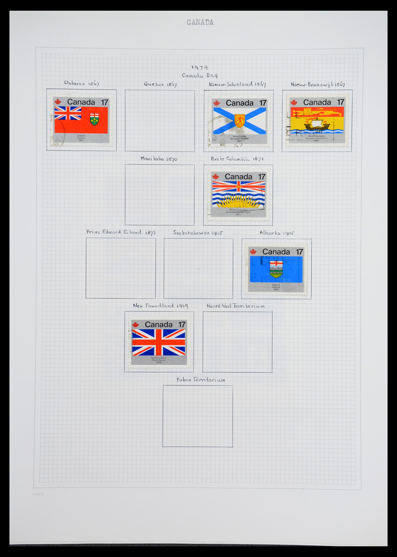 36614 055 - Postzegelverzameling 36614 Canada 1870-1984.