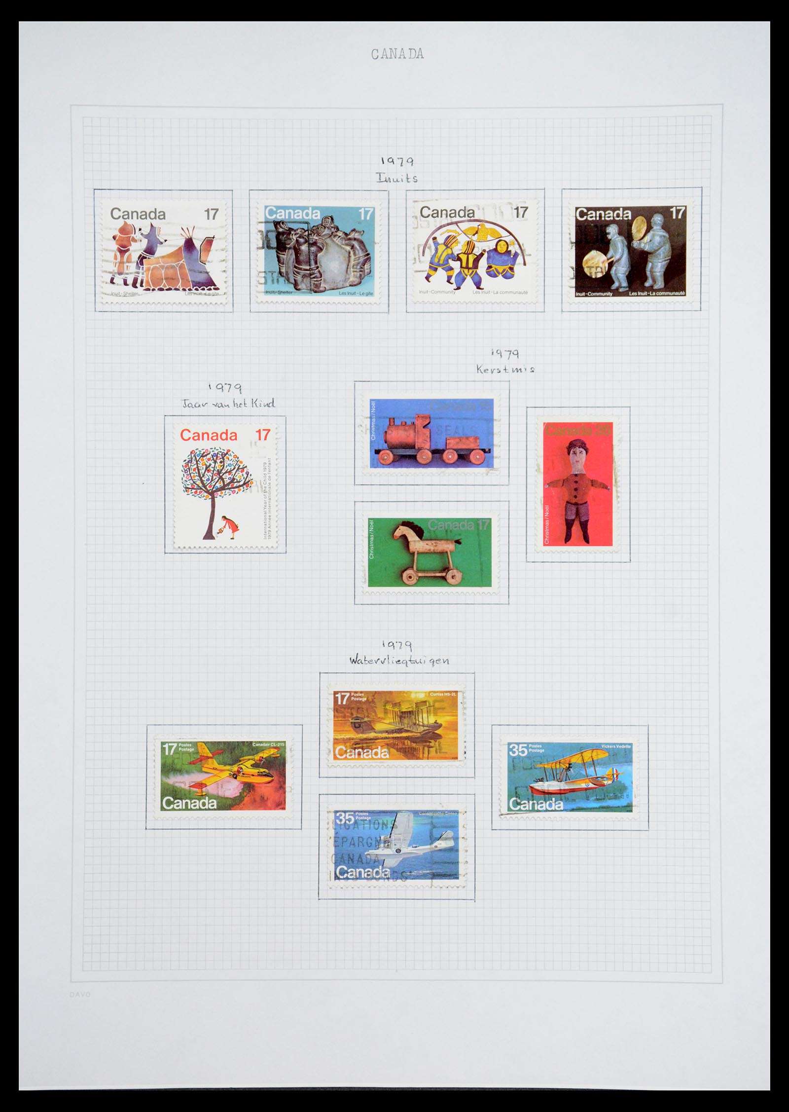 36614 057 - Postzegelverzameling 36614 Canada 1870-1984.