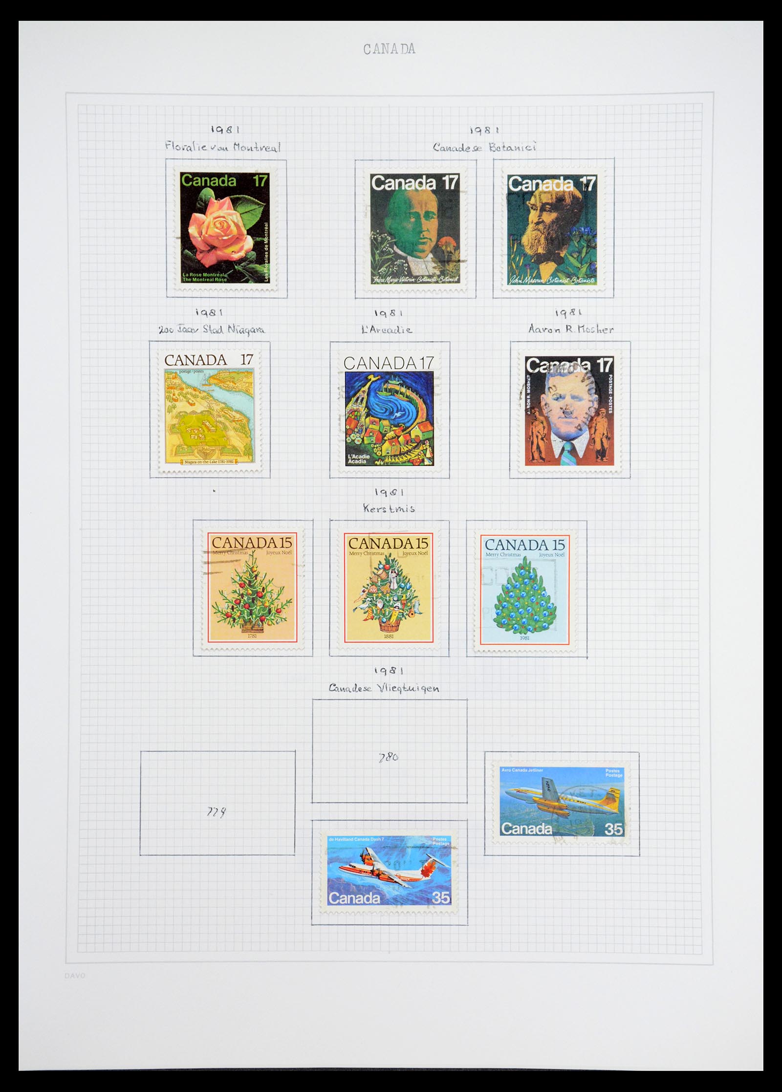 36614 062 - Postzegelverzameling 36614 Canada 1870-1984.