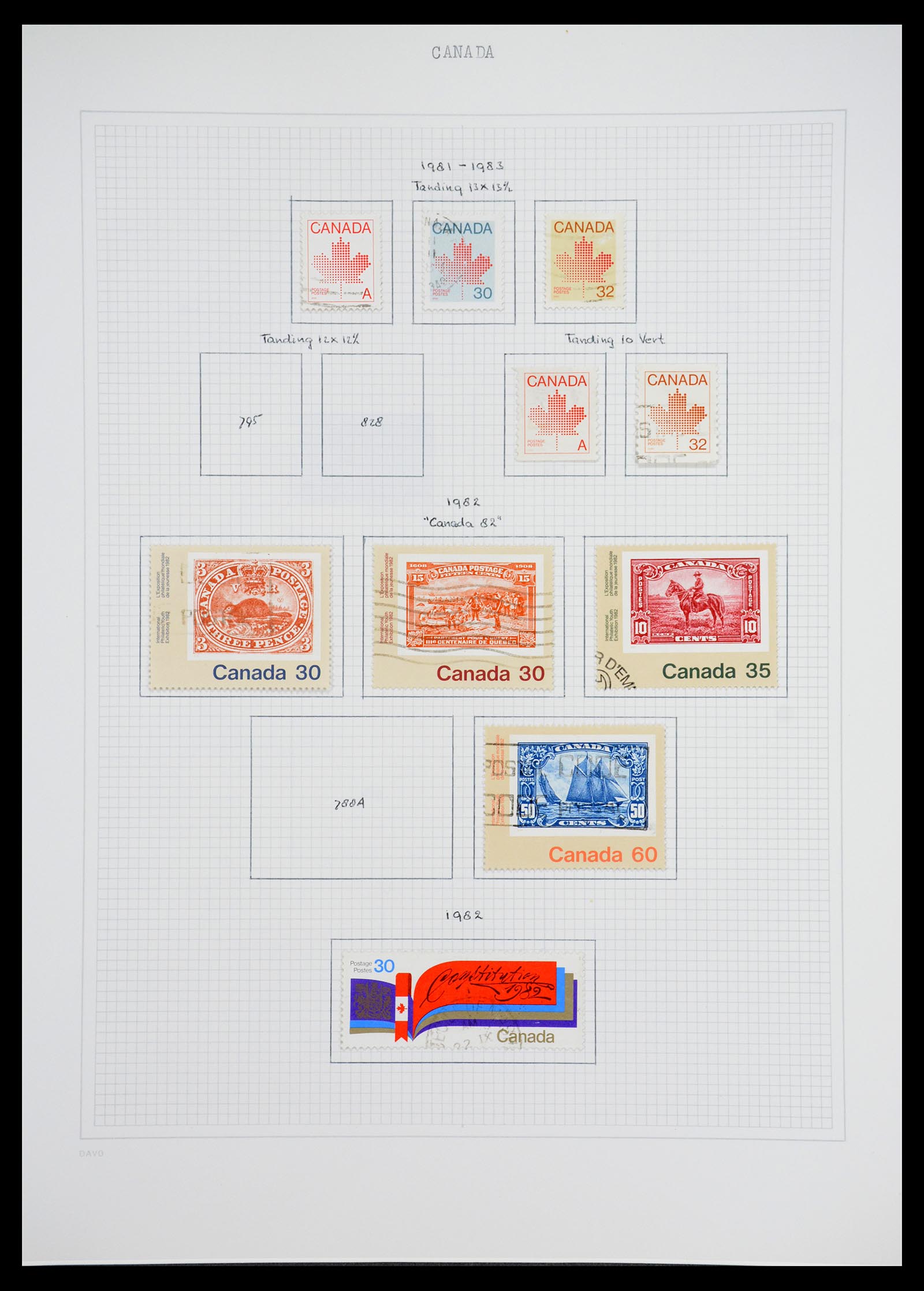 36614 063 - Stamp collection 36614 Canada 1870-1984.