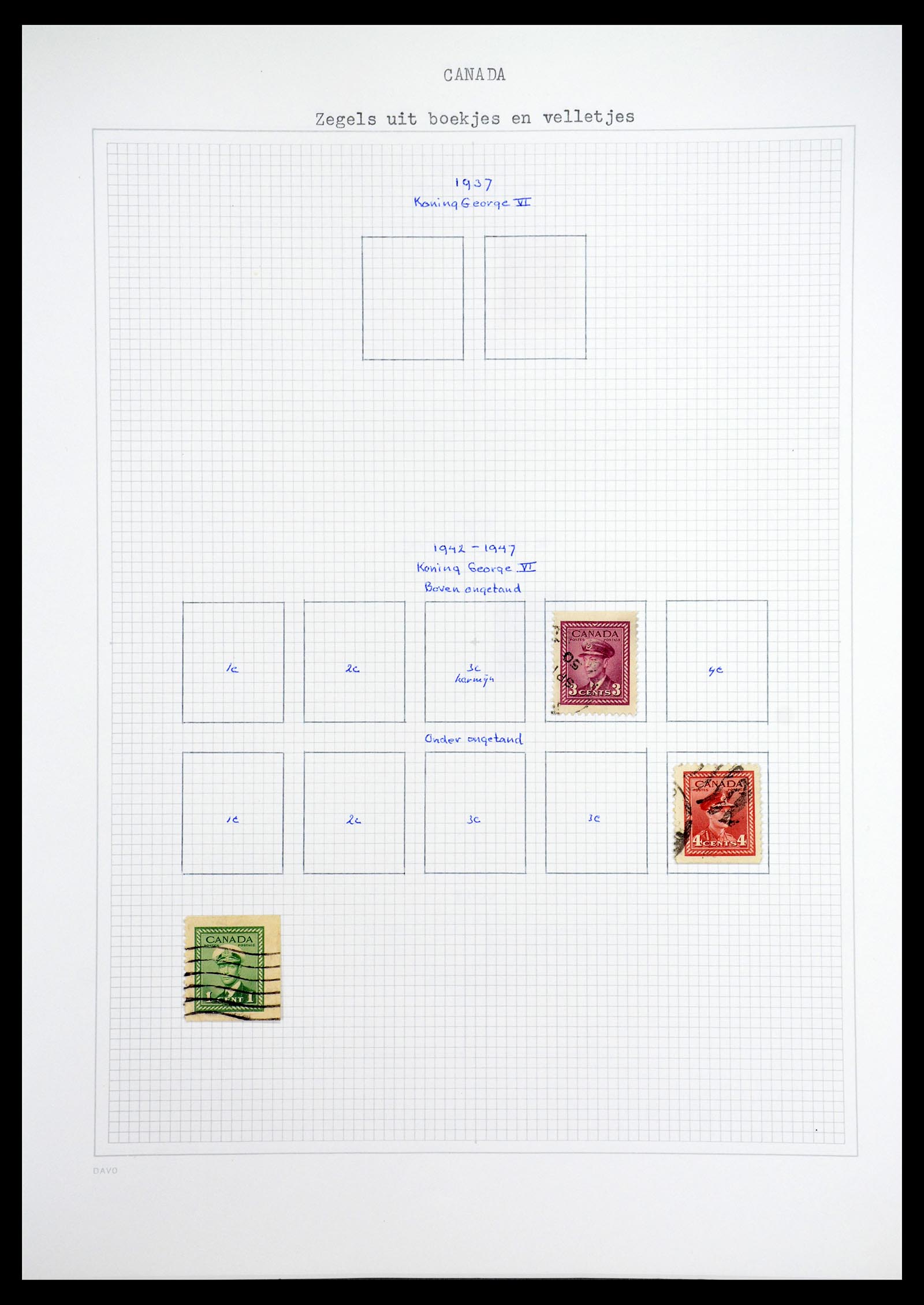 36614 075 - Postzegelverzameling 36614 Canada 1870-1984.