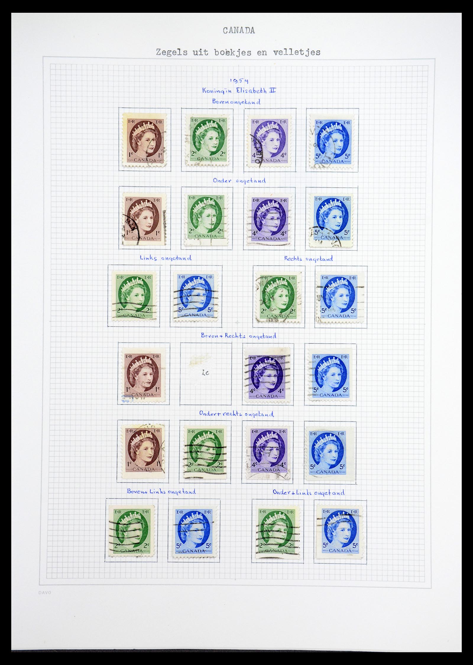 36614 077 - Postzegelverzameling 36614 Canada 1870-1984.