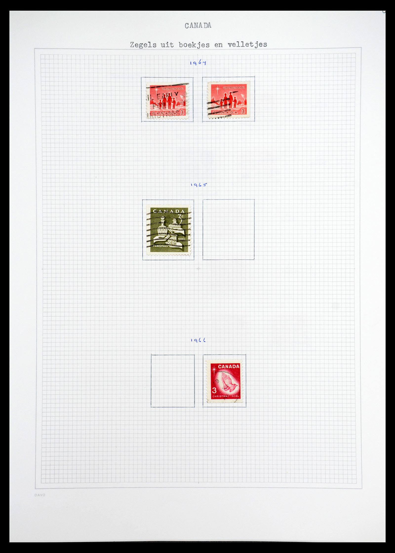 36614 081 - Postzegelverzameling 36614 Canada 1870-1984.