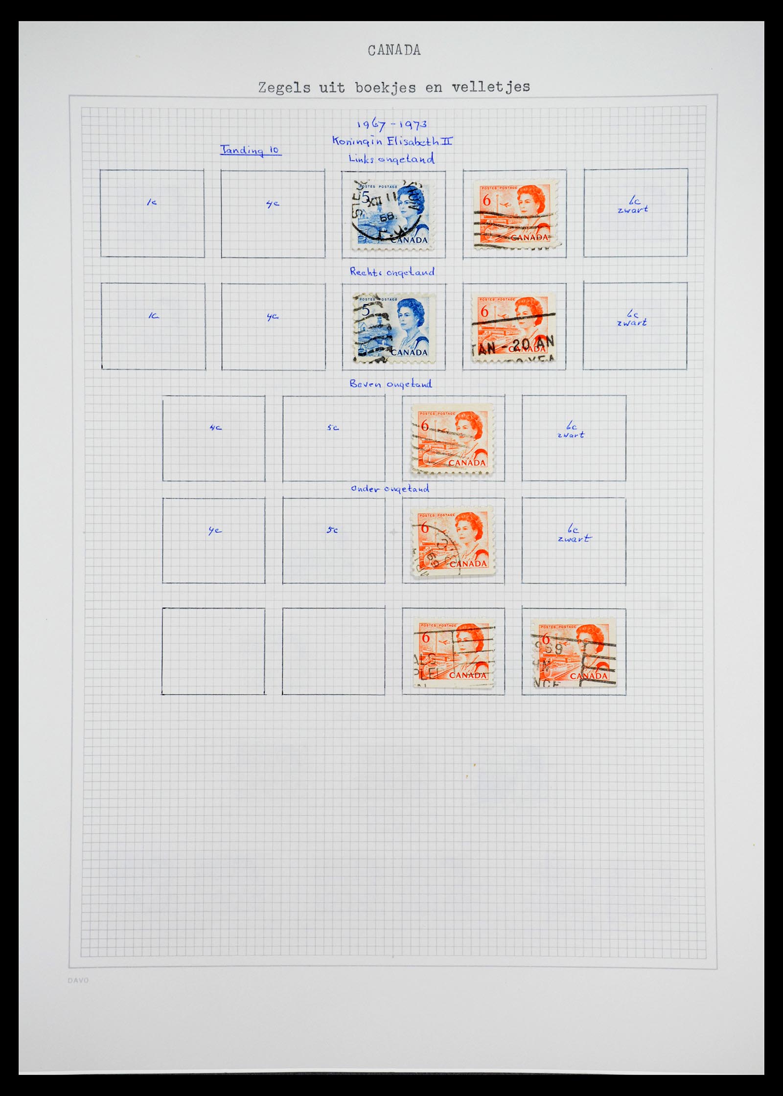 36614 082 - Postzegelverzameling 36614 Canada 1870-1984.