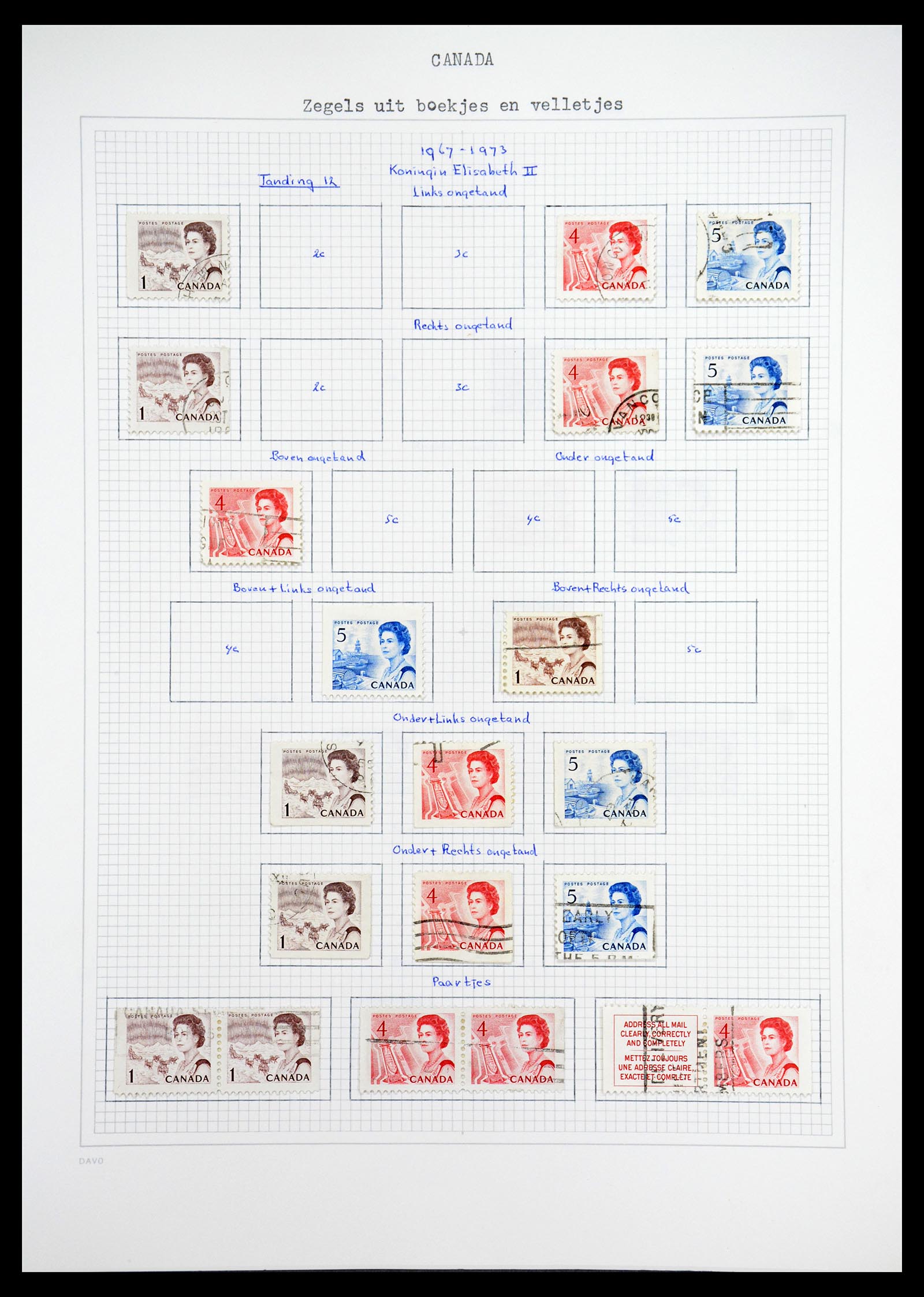 36614 083 - Postzegelverzameling 36614 Canada 1870-1984.