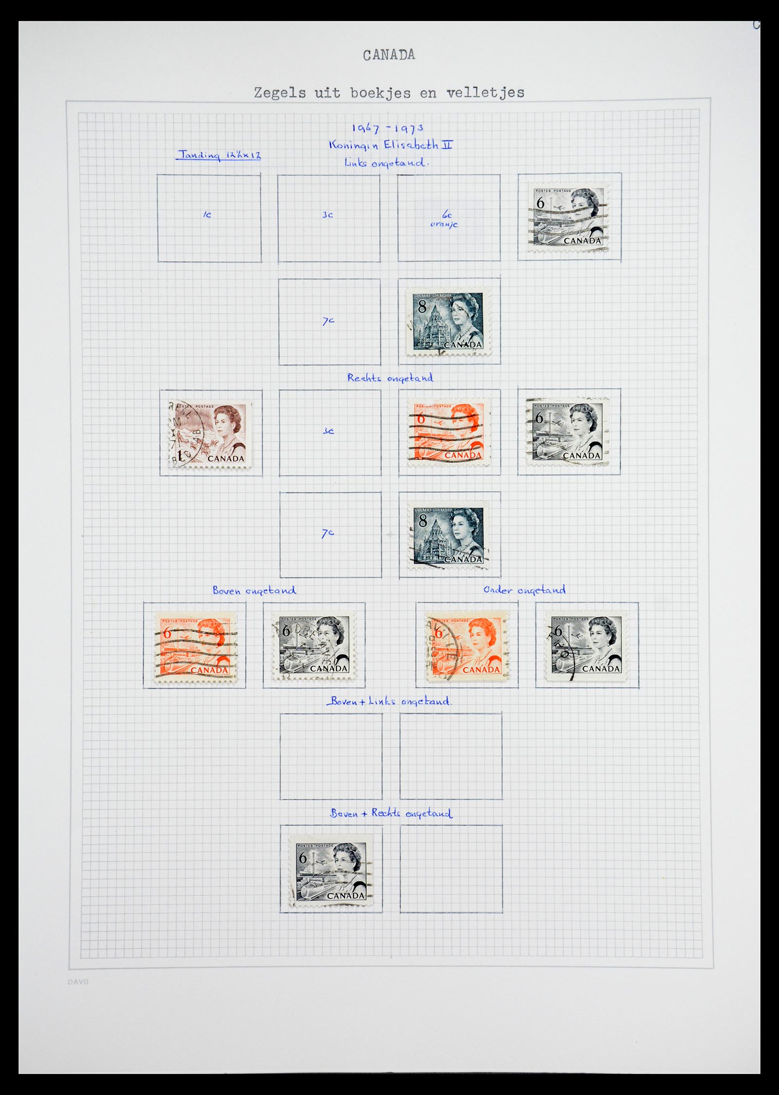 36614 084 - Postzegelverzameling 36614 Canada 1870-1984.