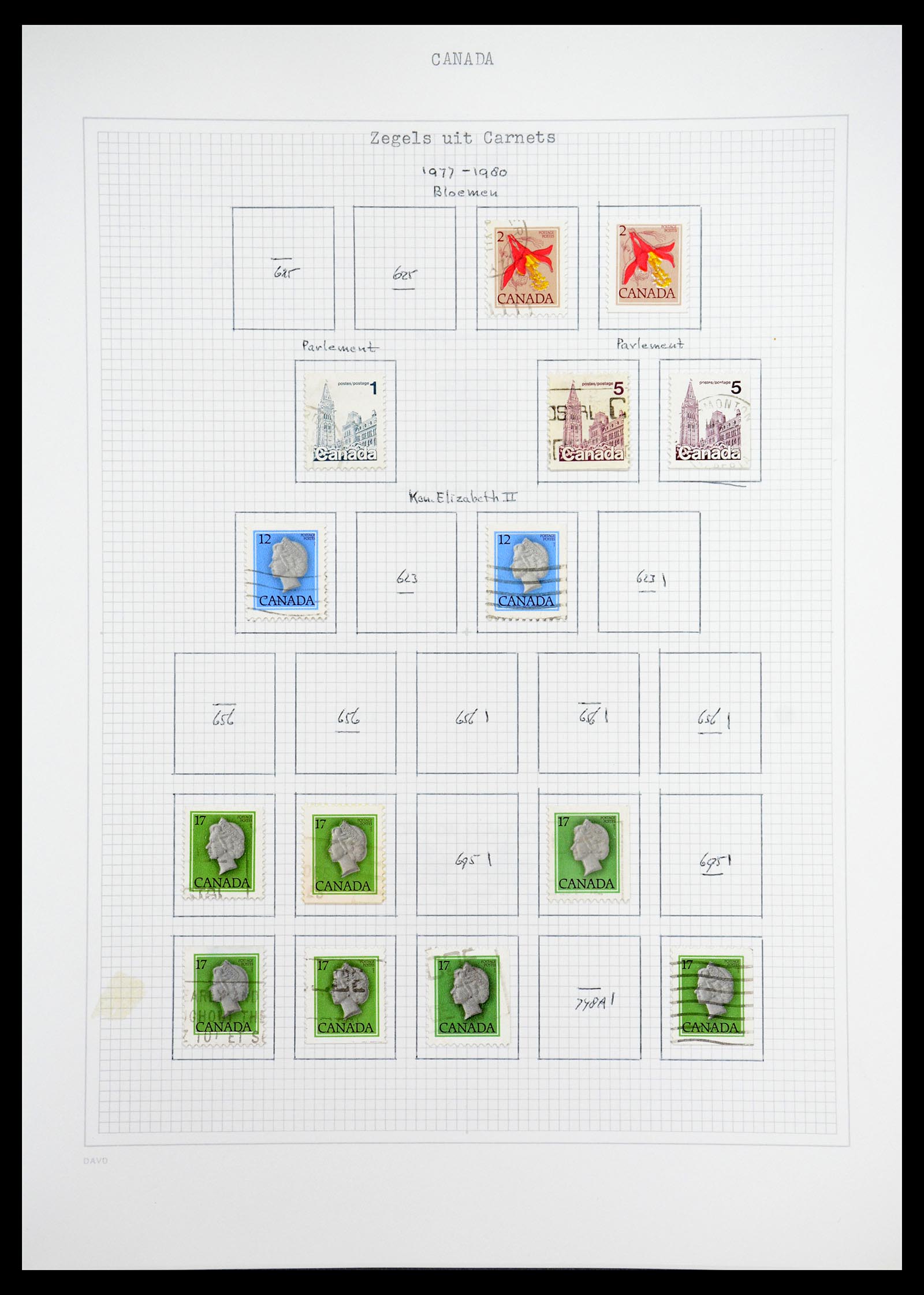 36614 087 - Postzegelverzameling 36614 Canada 1870-1984.
