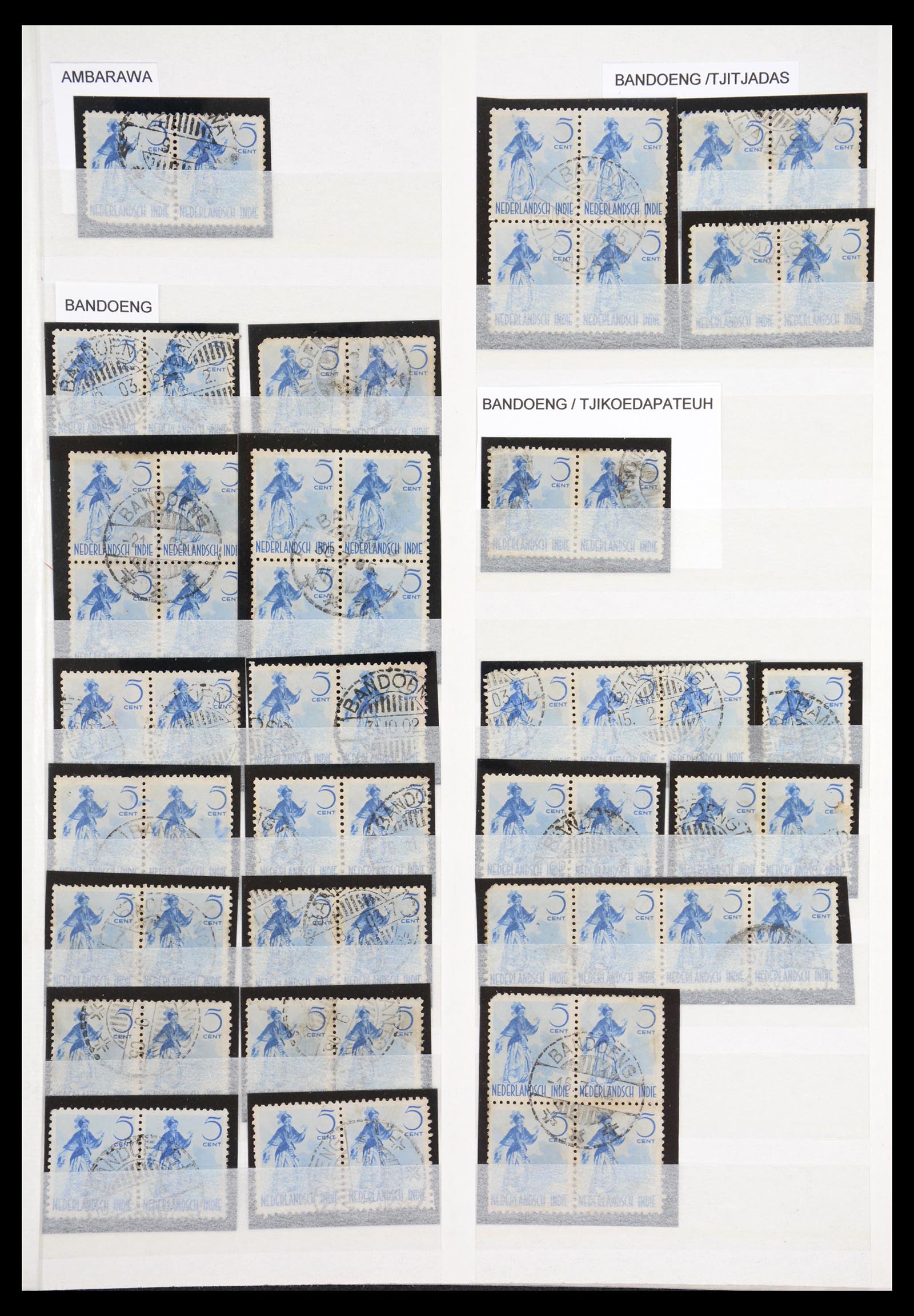 36618 001 - Postzegelverzameling 36618 Japanese occupation Dutch east Indies 1943