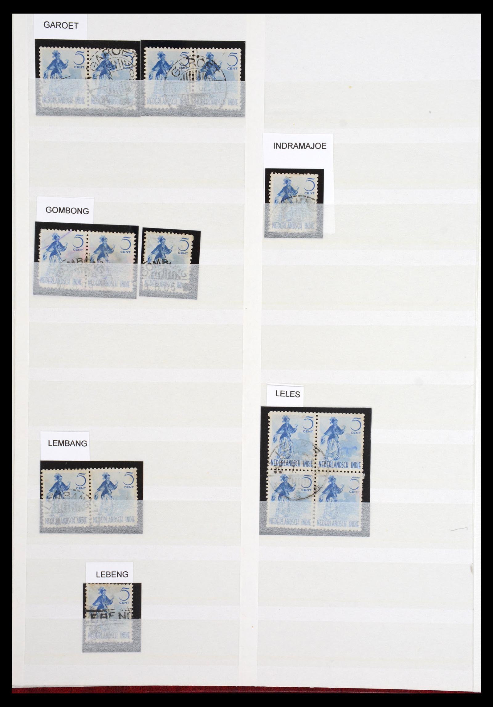 36618 004 - Stamp collection 36618 Japanse bezetting Nederlands Indië 1943-1945.