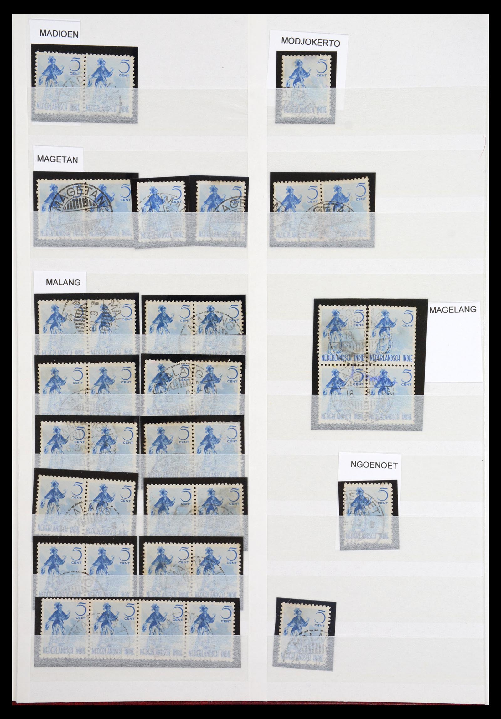 36618 006 - Postzegelverzameling 36618 Japanese occupation Dutch east Indies 1943