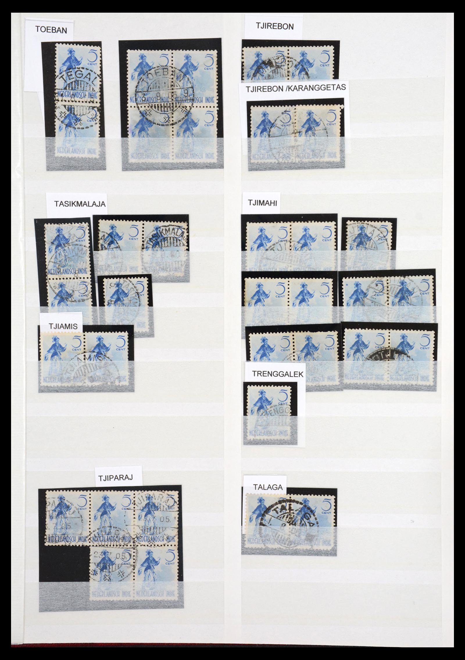 36618 009 - Postzegelverzameling 36618 Japanese occupation Dutch east Indies 1943