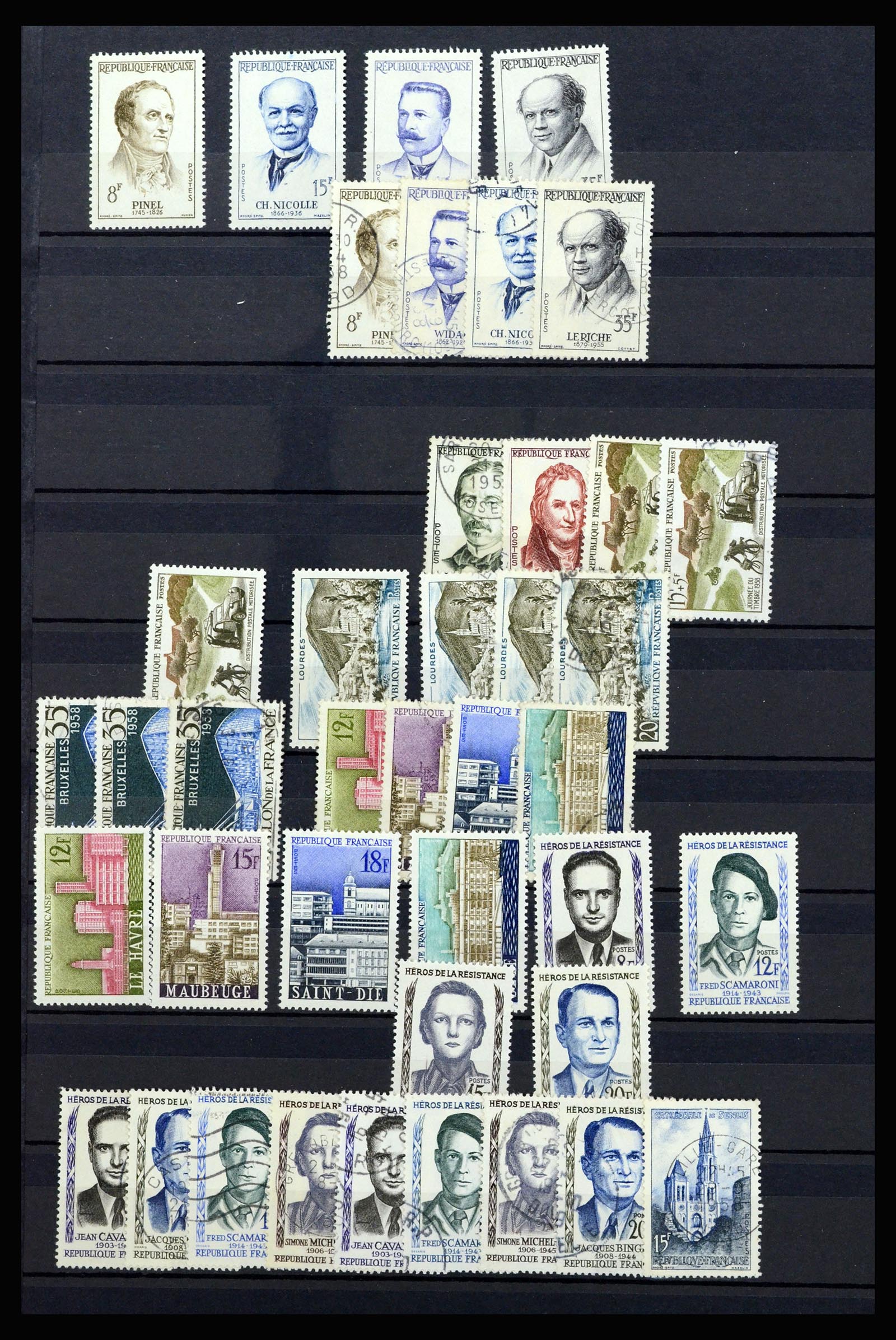 36619 019 - Postzegelverzameling 36619 Frankrijk 1945-1995.