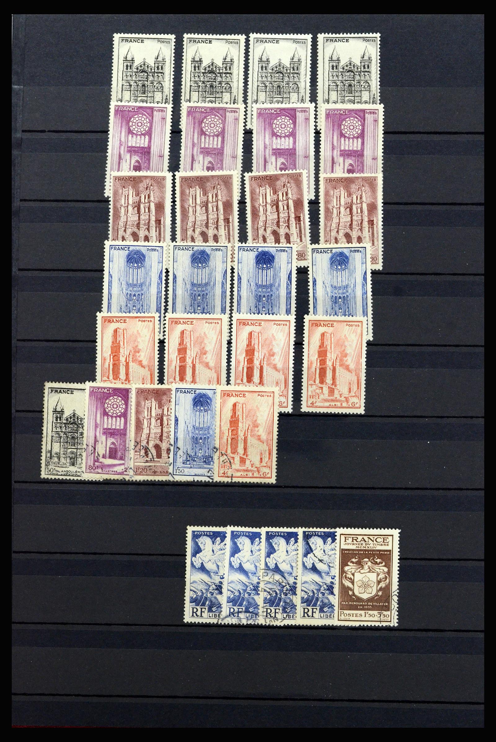36619 027 - Postzegelverzameling 36619 Frankrijk 1945-1995.