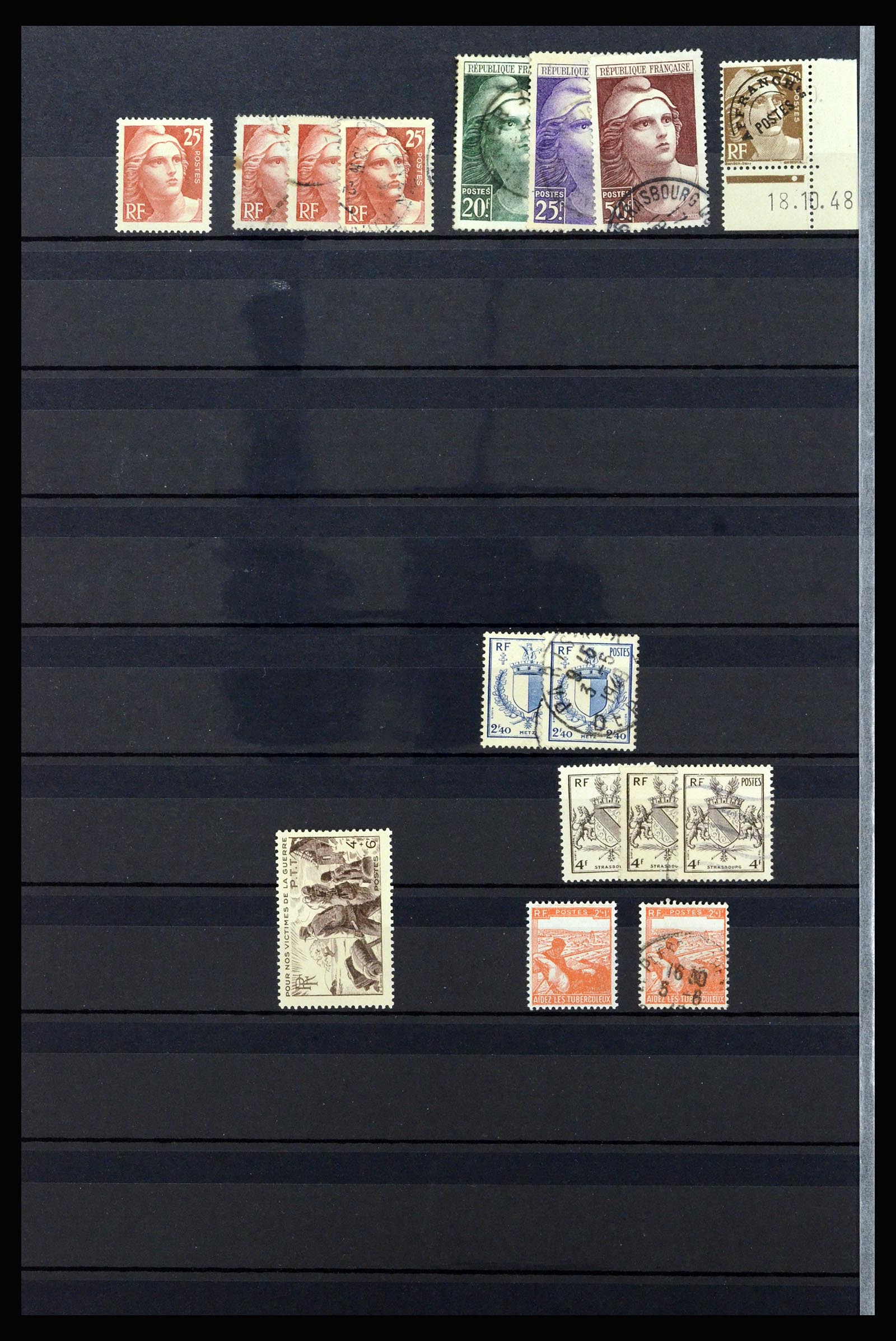 36619 035 - Postzegelverzameling 36619 Frankrijk 1945-1995.
