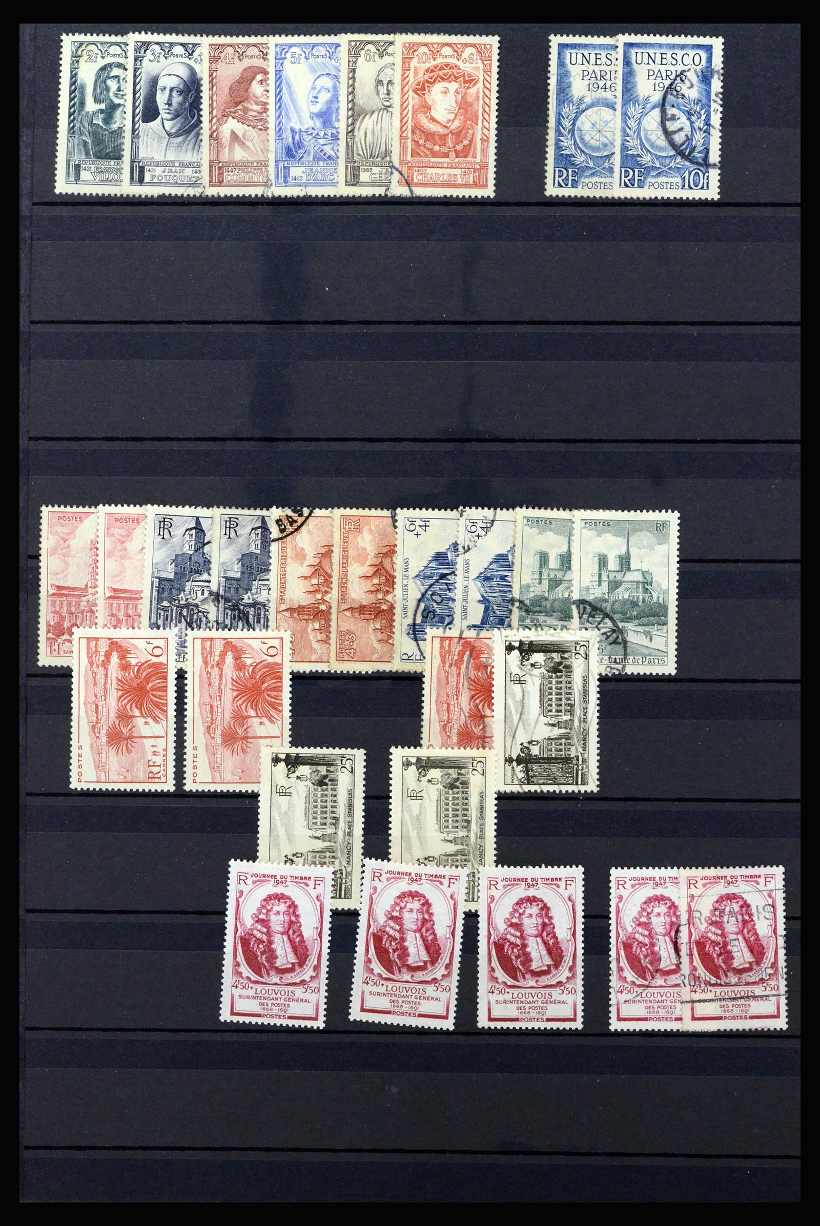 36619 039 - Postzegelverzameling 36619 Frankrijk 1945-1995.