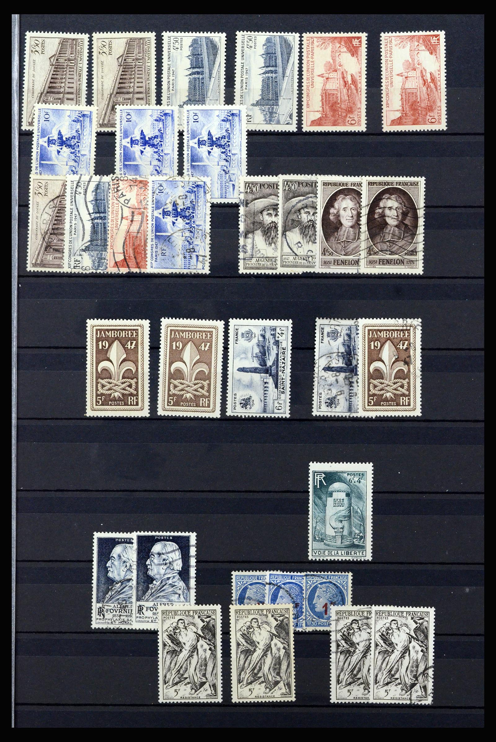 36619 040 - Postzegelverzameling 36619 Frankrijk 1945-1995.