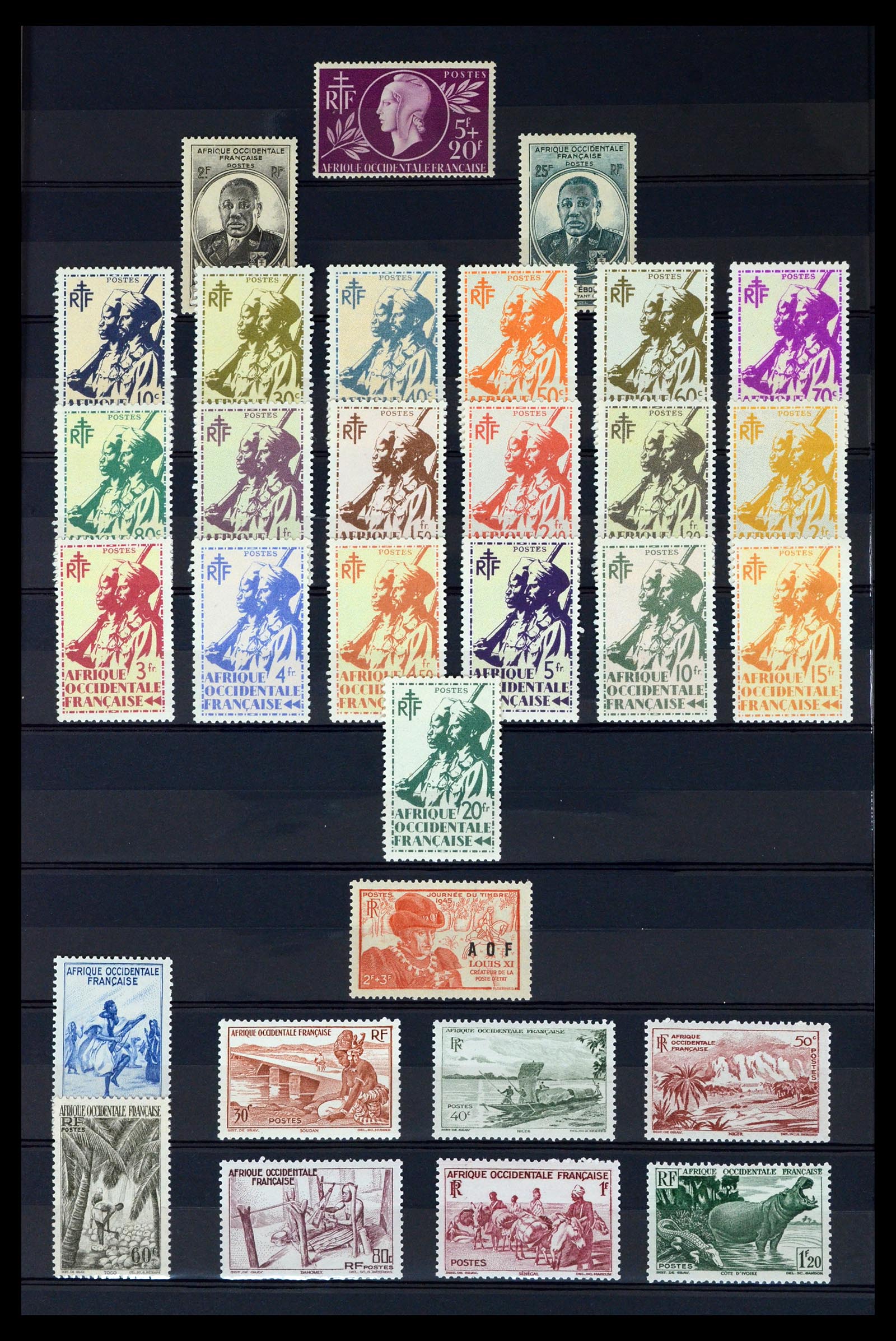 36620 013 - Stamp collection 36620 French colonies 1860-1950.