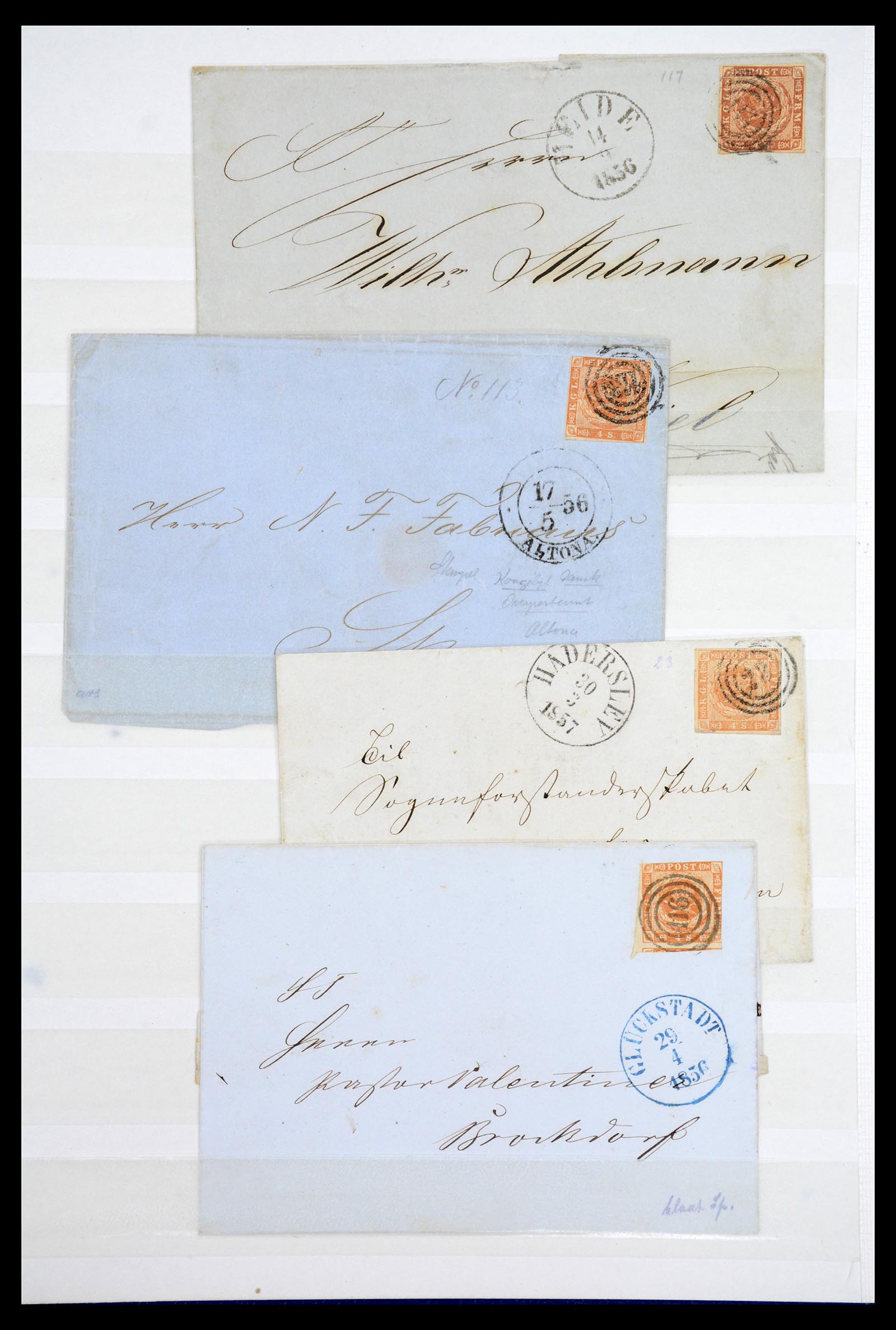 36626 002 - Postzegelverzameling 36626 Schleswig-Holstein 1851-1864.