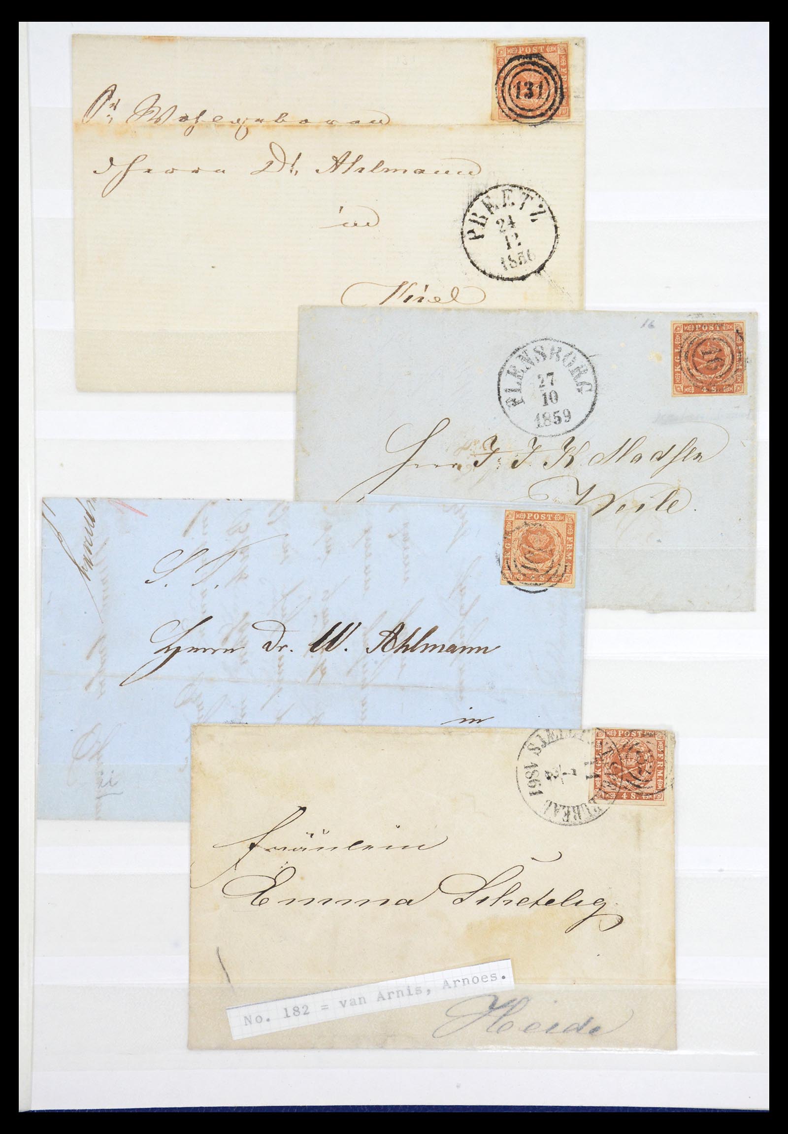 36626 003 - Postzegelverzameling 36626 Schleswig-Holstein 1851-1864.