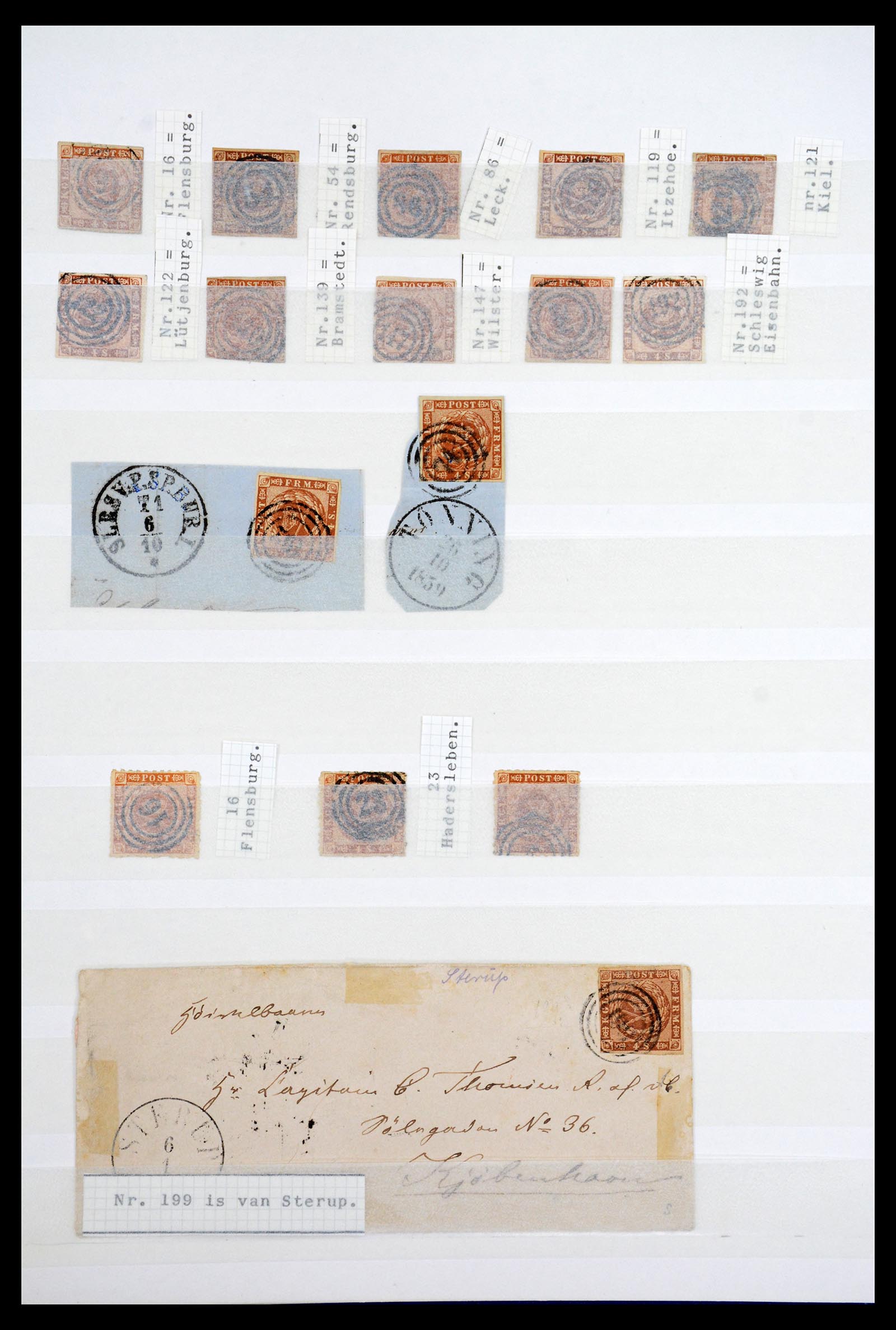 36626 004 - Postzegelverzameling 36626 Schleswig-Holstein 1851-1864.