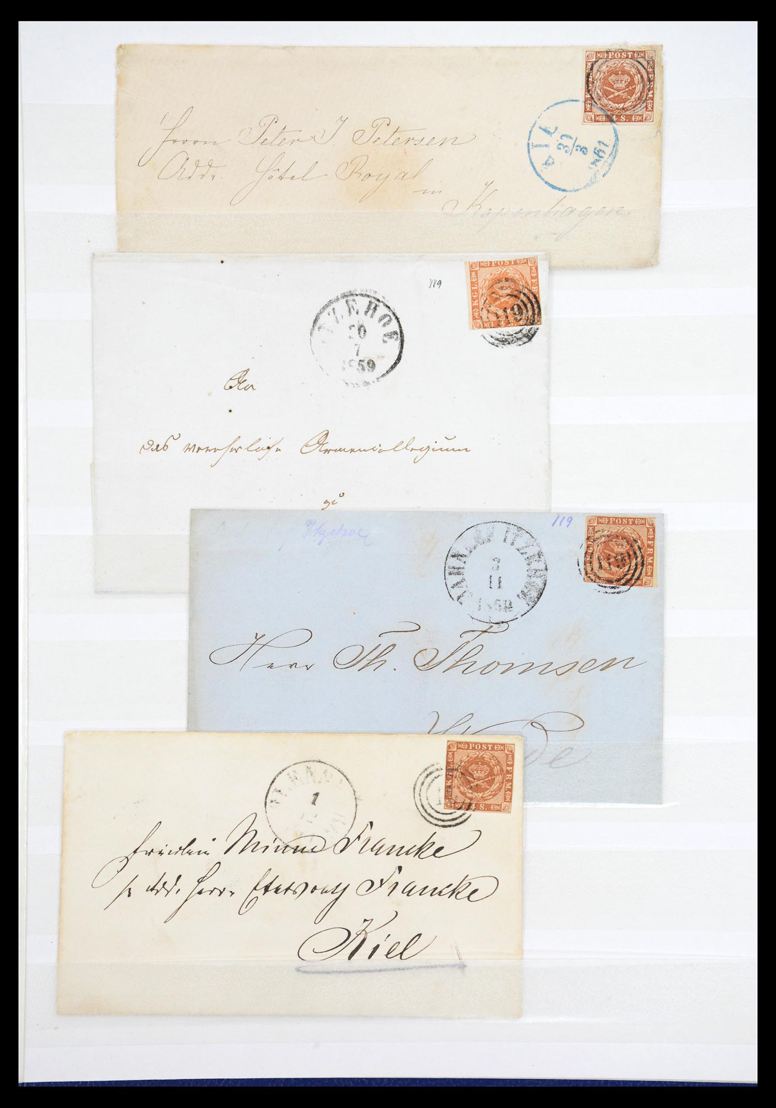 36626 005 - Postzegelverzameling 36626 Schleswig-Holstein 1851-1864.