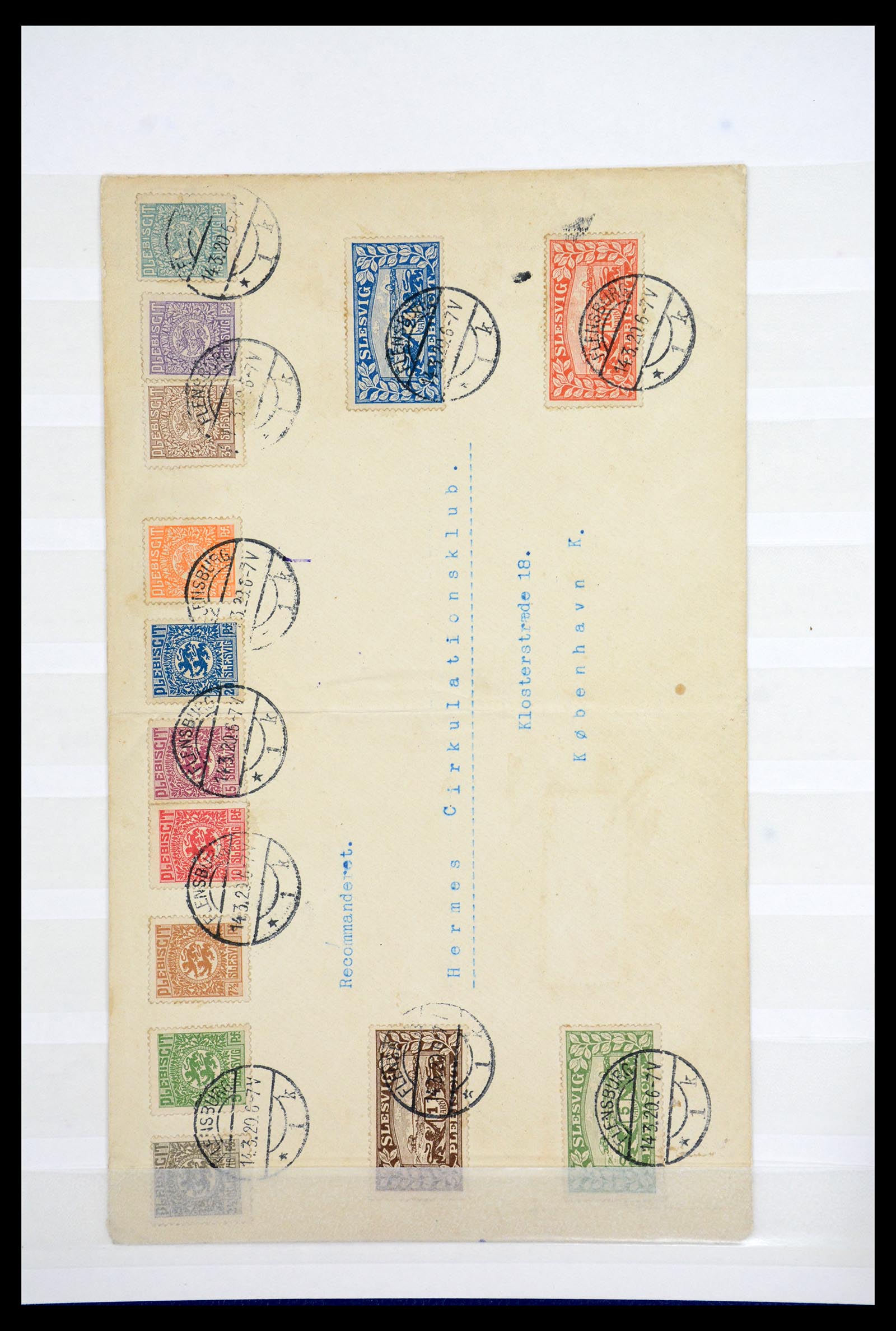 36626 013 - Postzegelverzameling 36626 Schleswig-Holstein 1851-1864.
