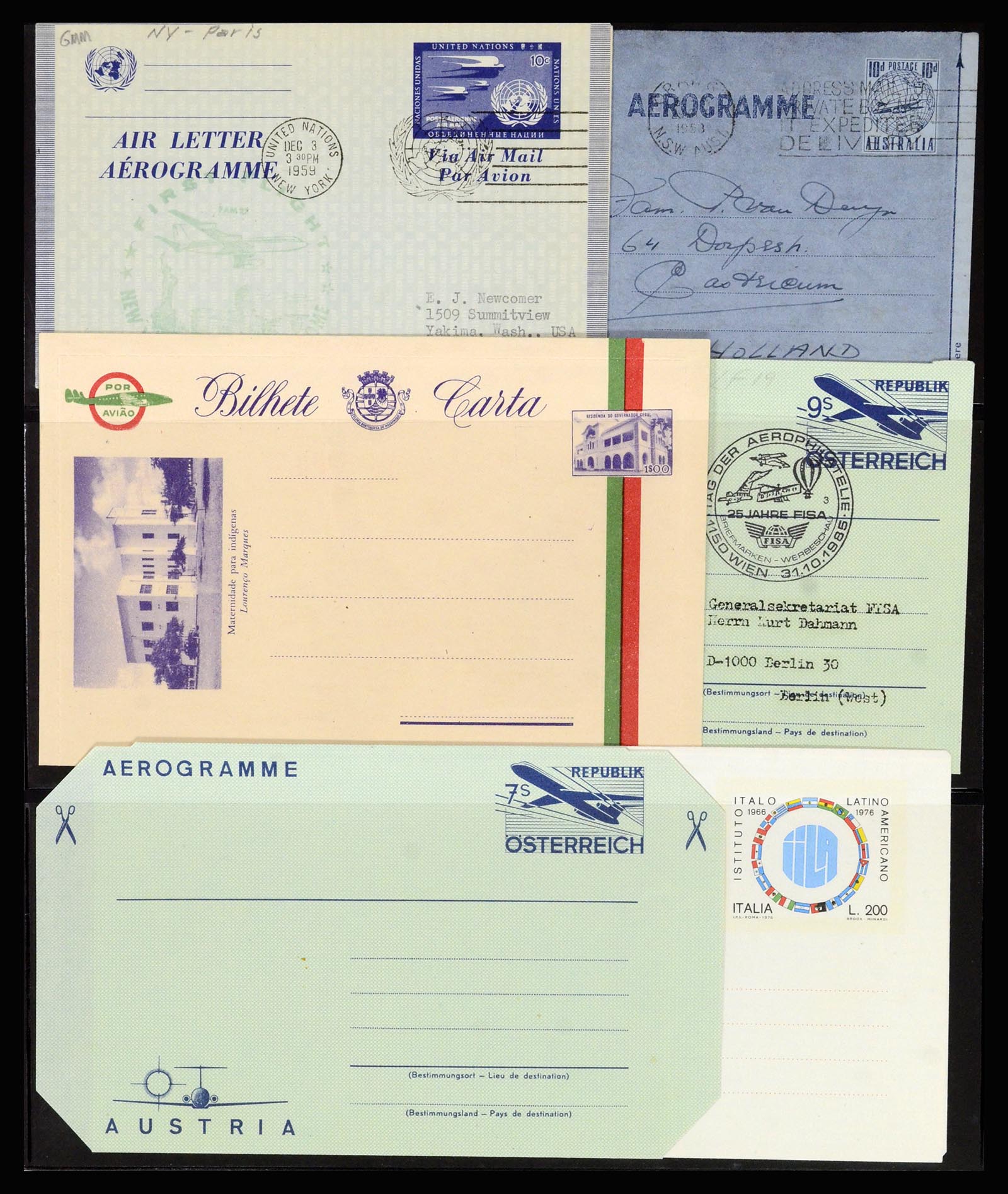 36627 008 - Stamp collection 36627 World aerograms.