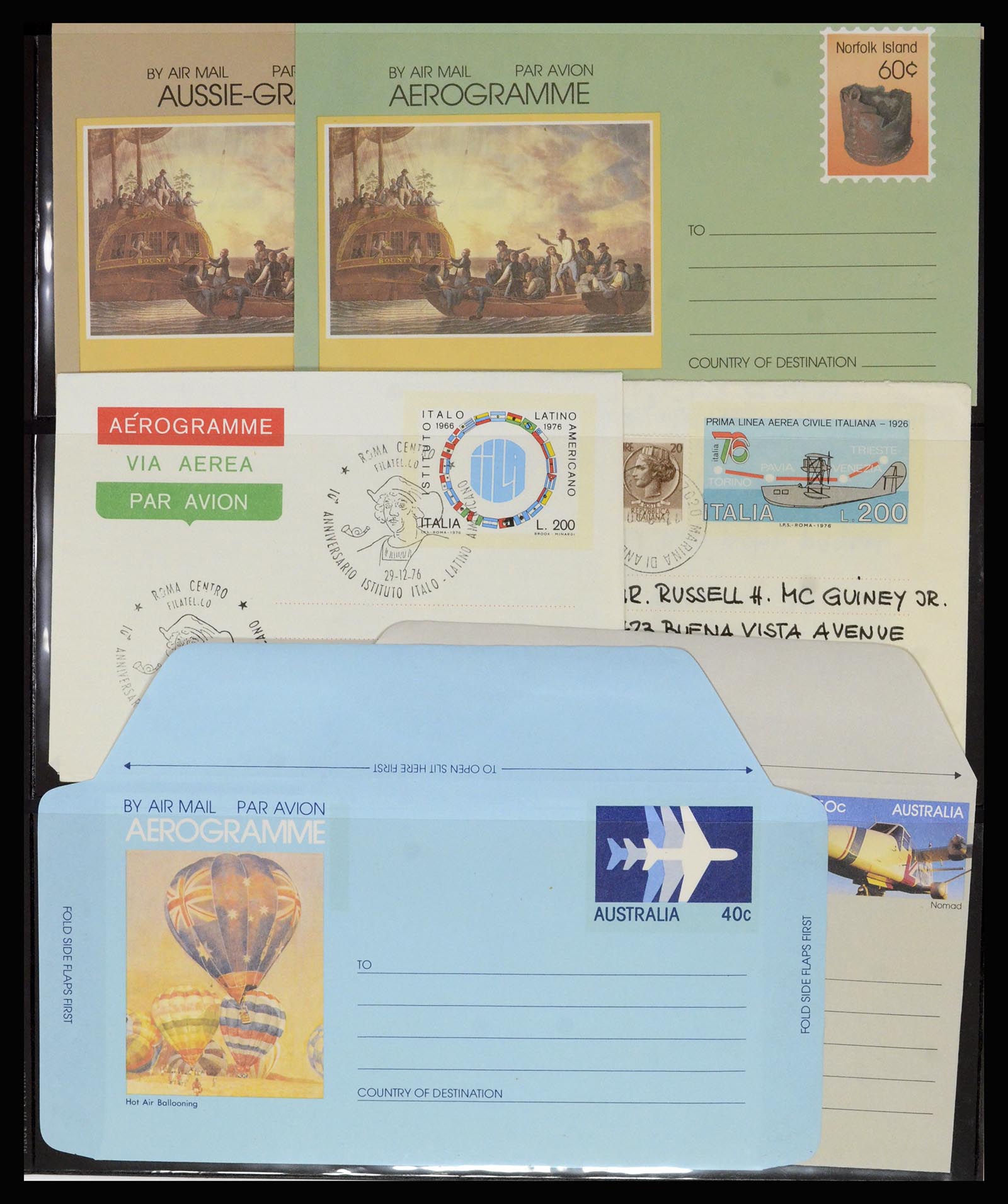 36627 013 - Stamp collection 36627 World aerograms.