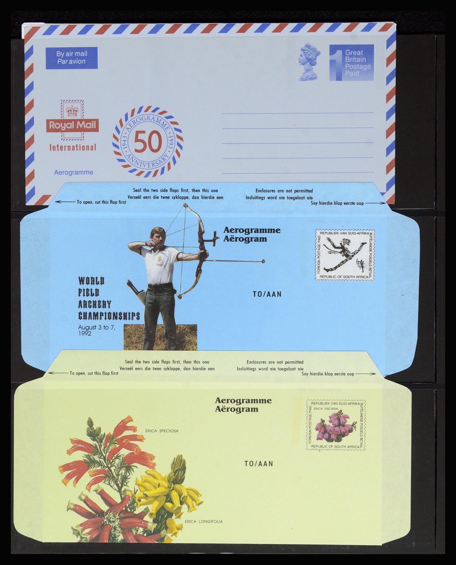 36627 018 - Stamp collection 36627 World aerograms.