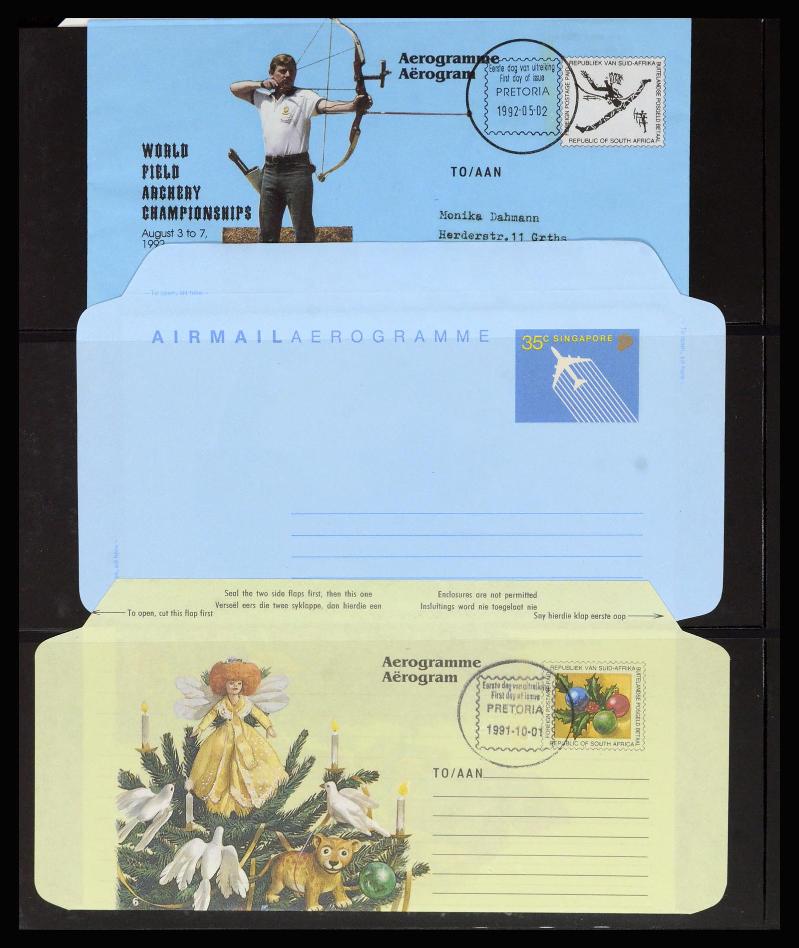 36627 022 - Stamp collection 36627 World aerograms.