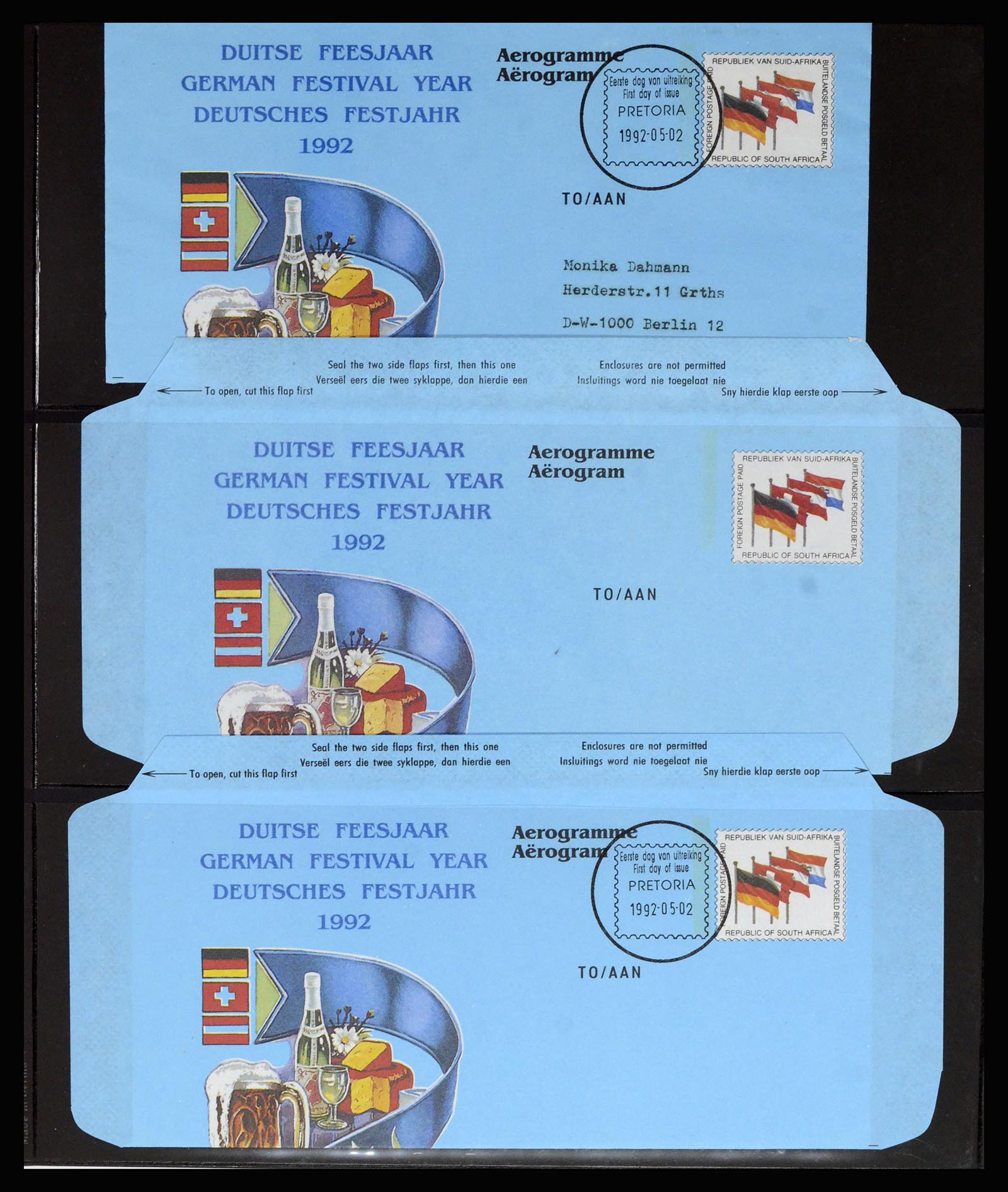 36627 023 - Stamp collection 36627 World aerograms.