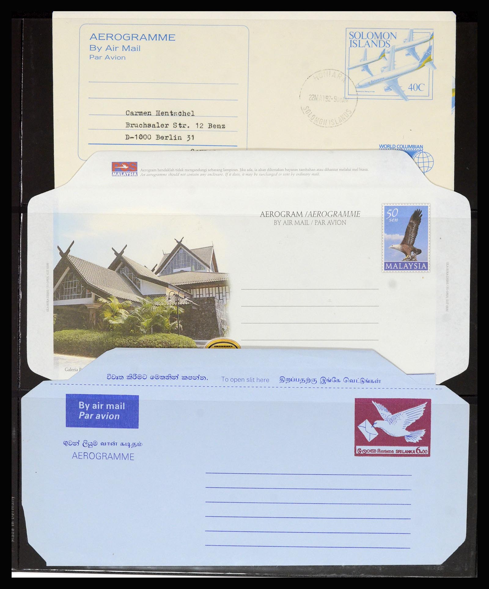 36627 025 - Stamp collection 36627 World aerograms.