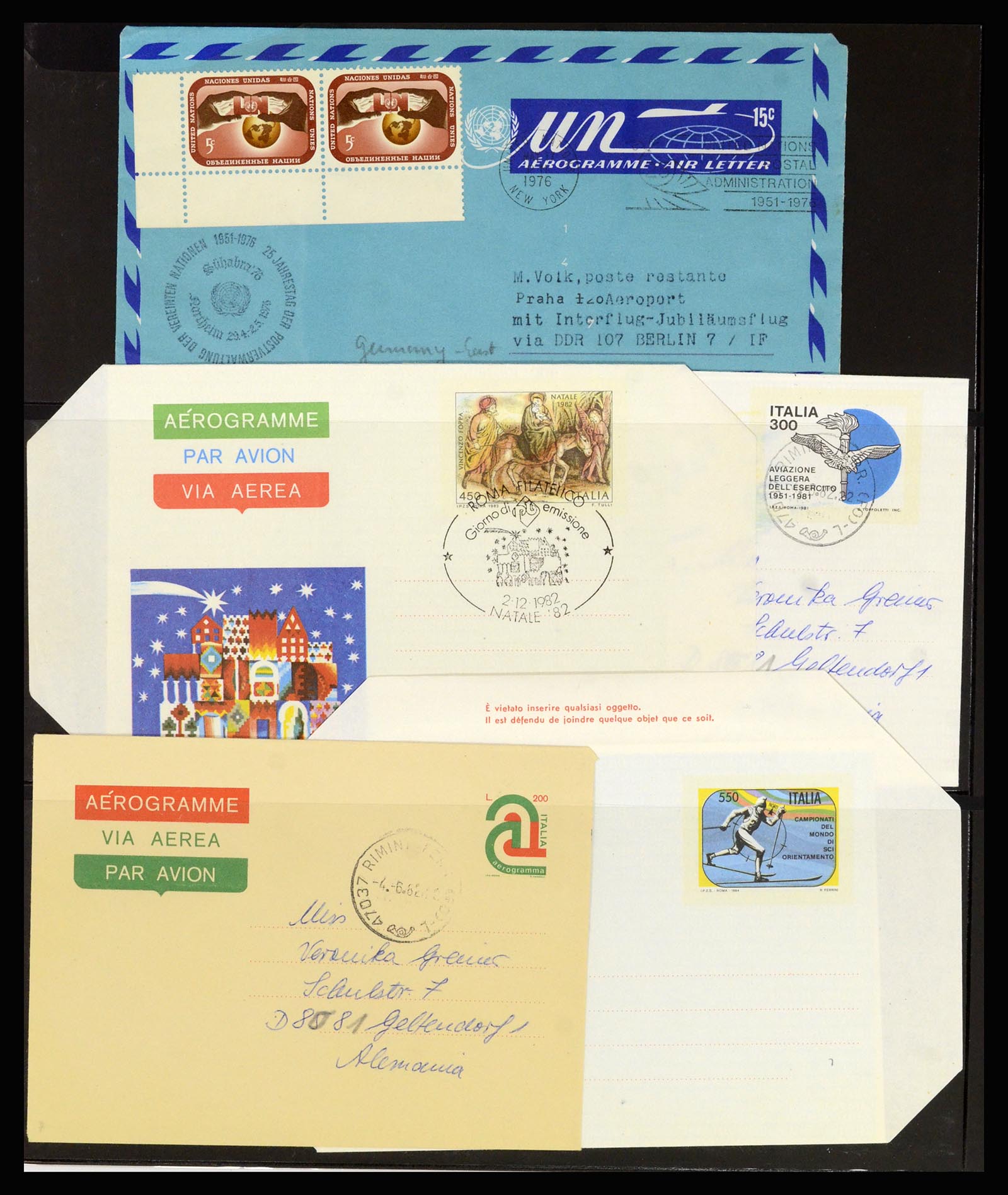 36627 044 - Stamp collection 36627 World aerograms.