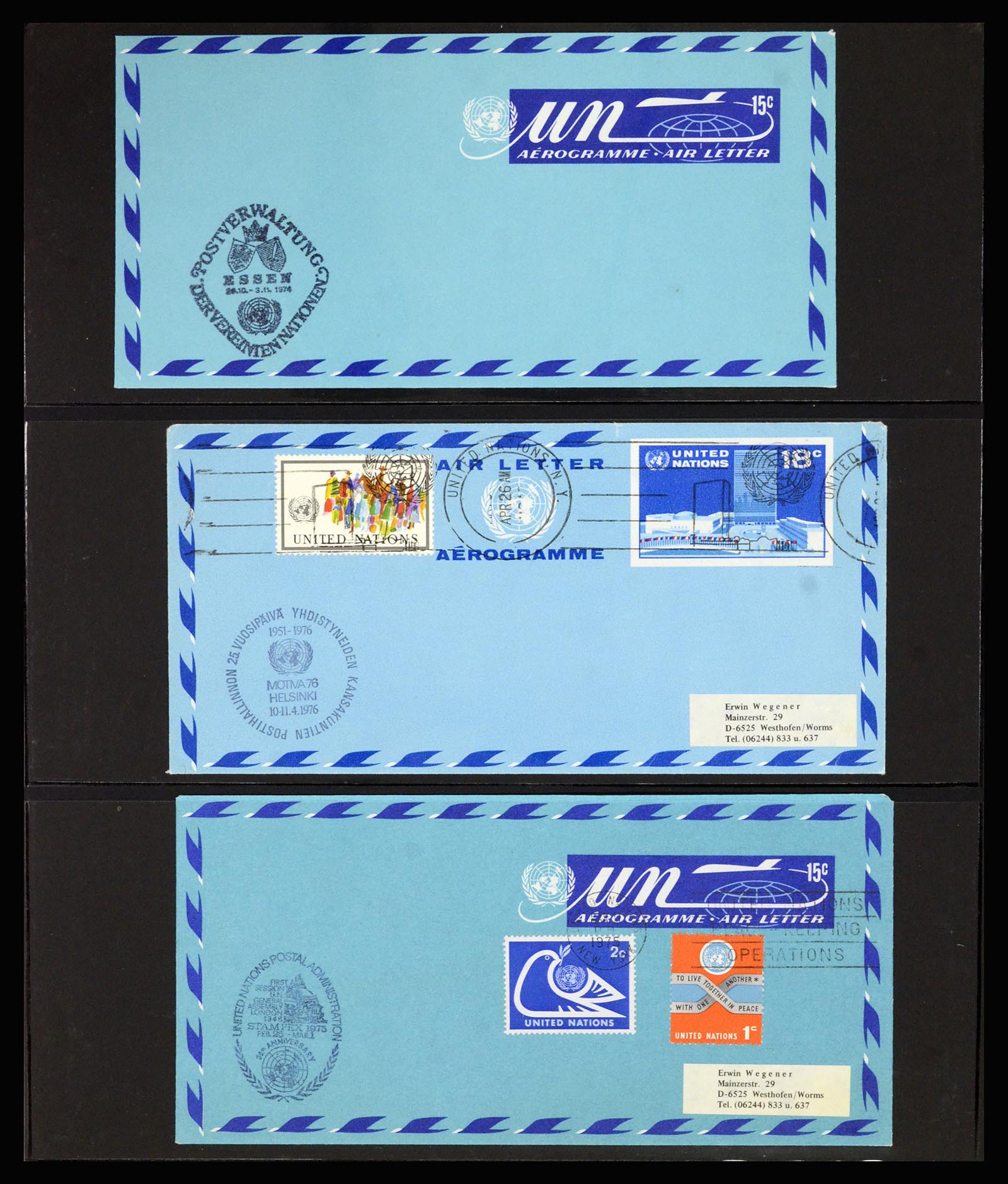 36627 058 - Stamp collection 36627 World aerograms.
