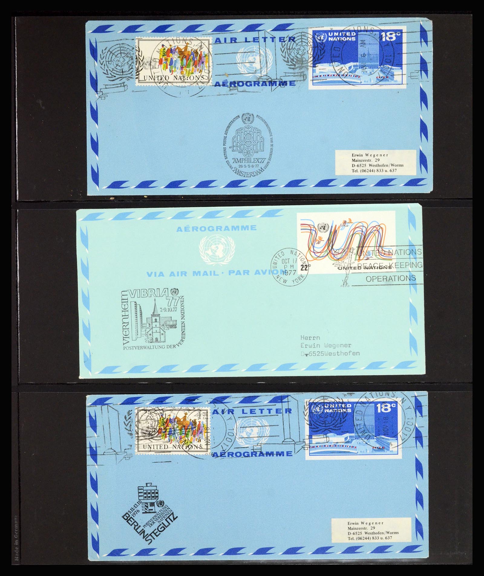 36627 059 - Stamp collection 36627 World aerograms.