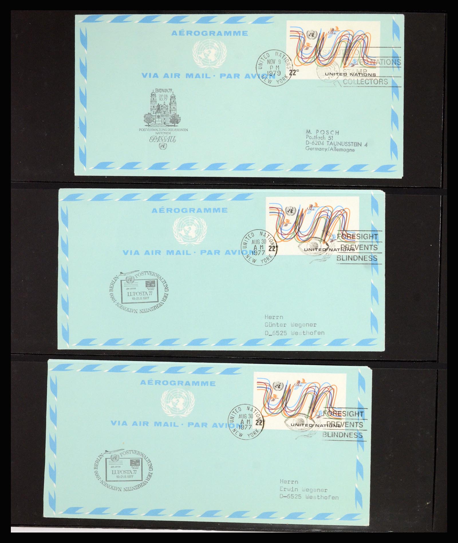 36627 060 - Stamp collection 36627 World aerograms.