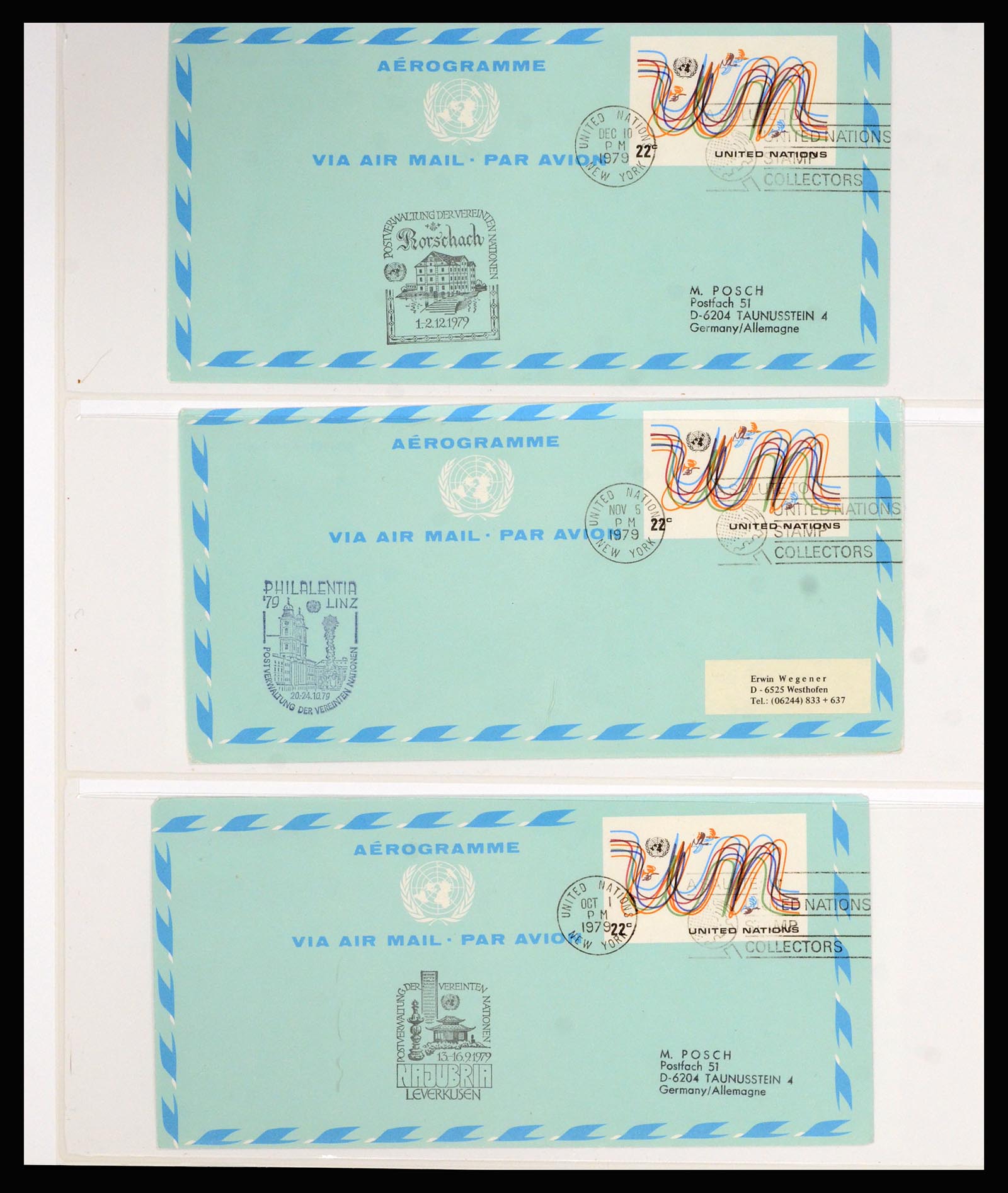 36627 061 - Stamp collection 36627 World aerograms.