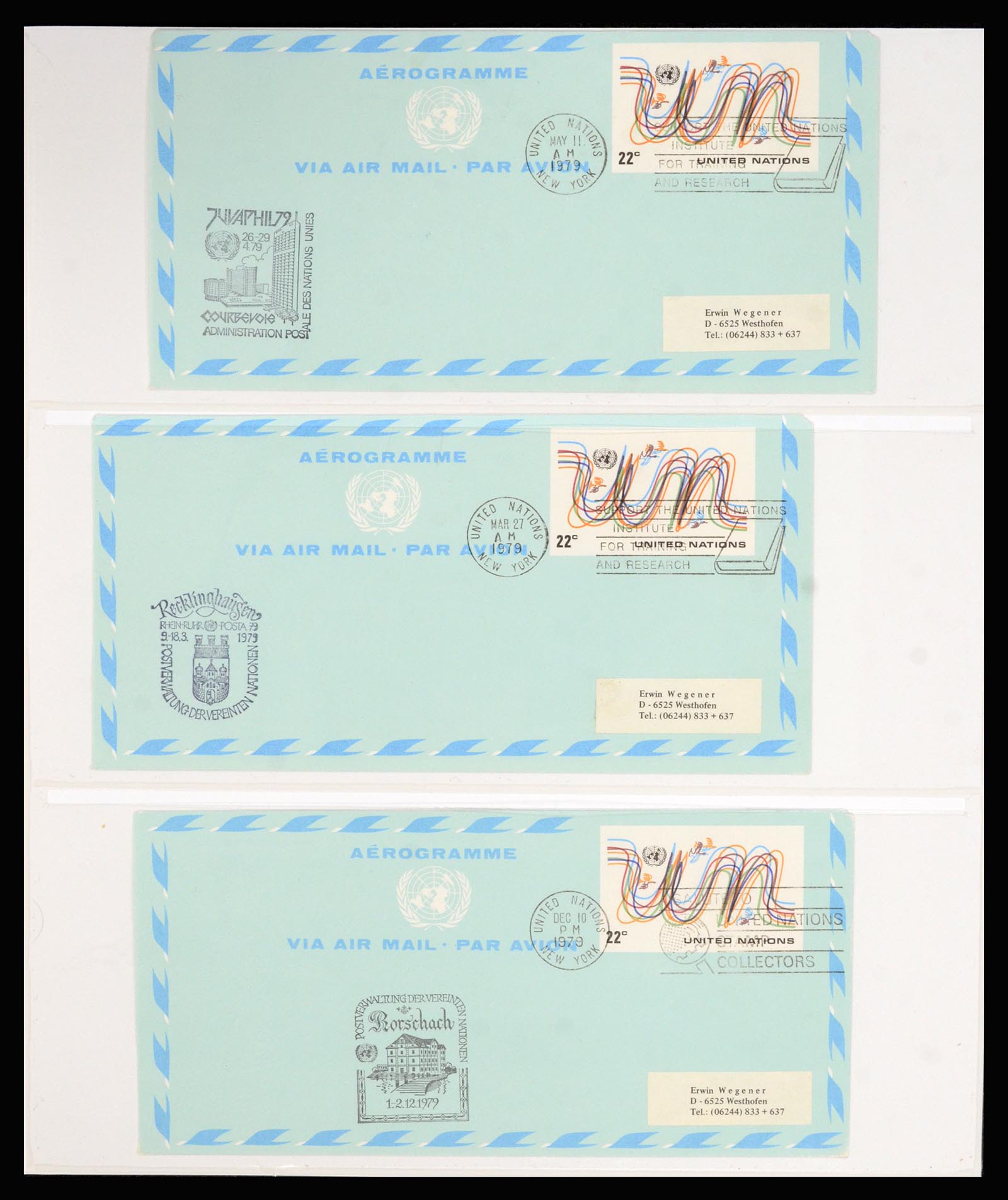 36627 063 - Stamp collection 36627 World aerograms.
