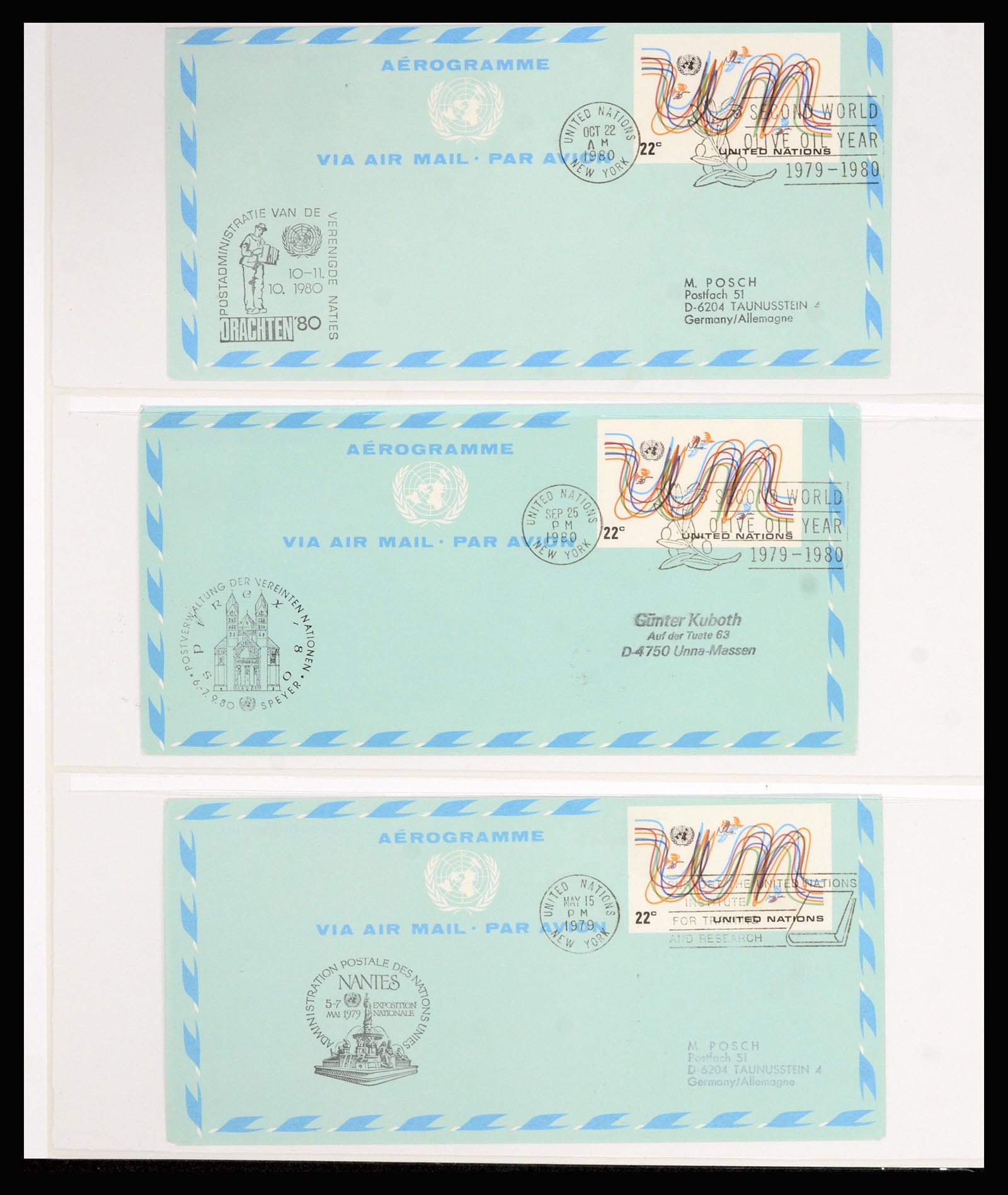 36627 065 - Stamp collection 36627 World aerograms.