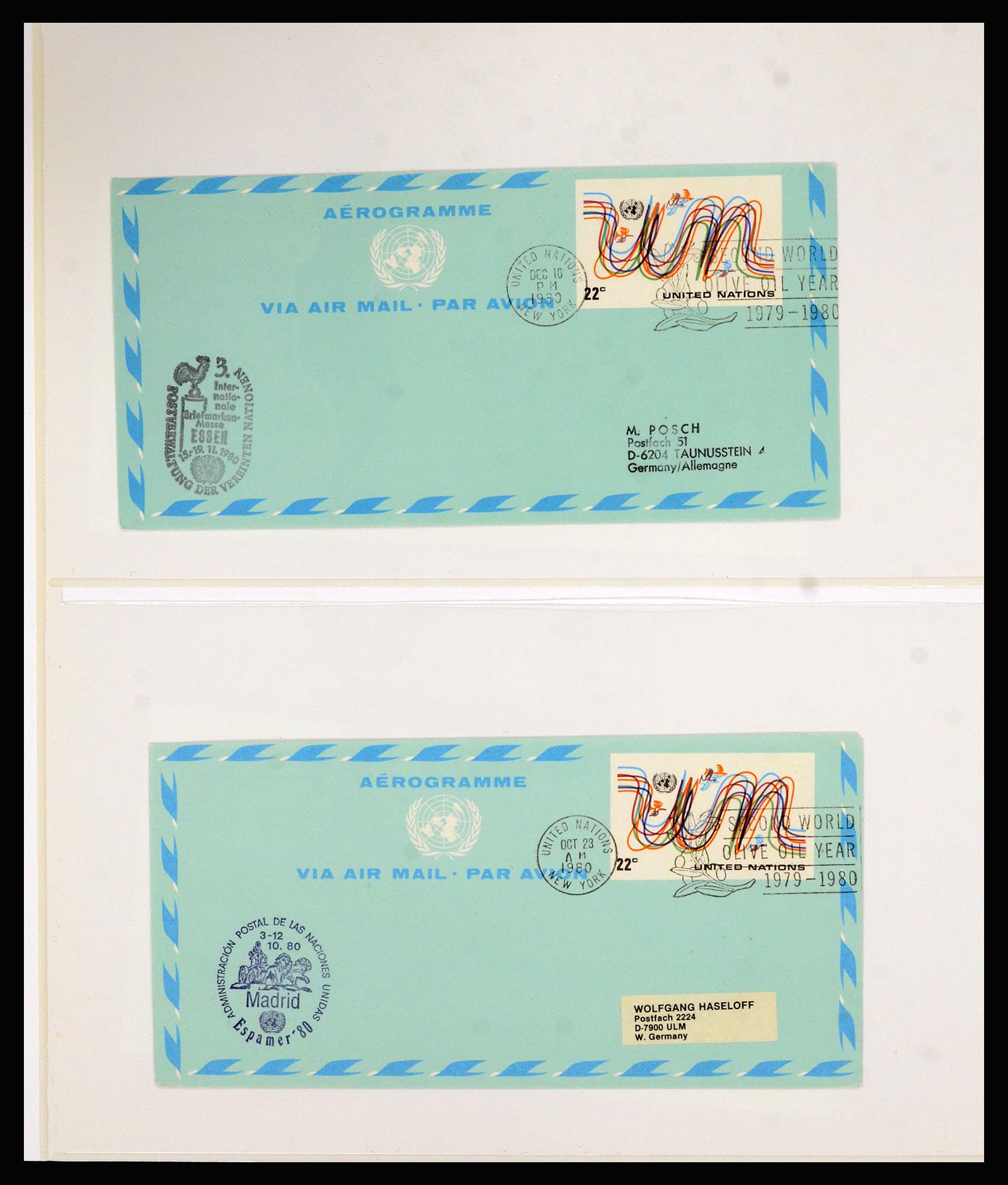 36627 067 - Stamp collection 36627 World aerograms.