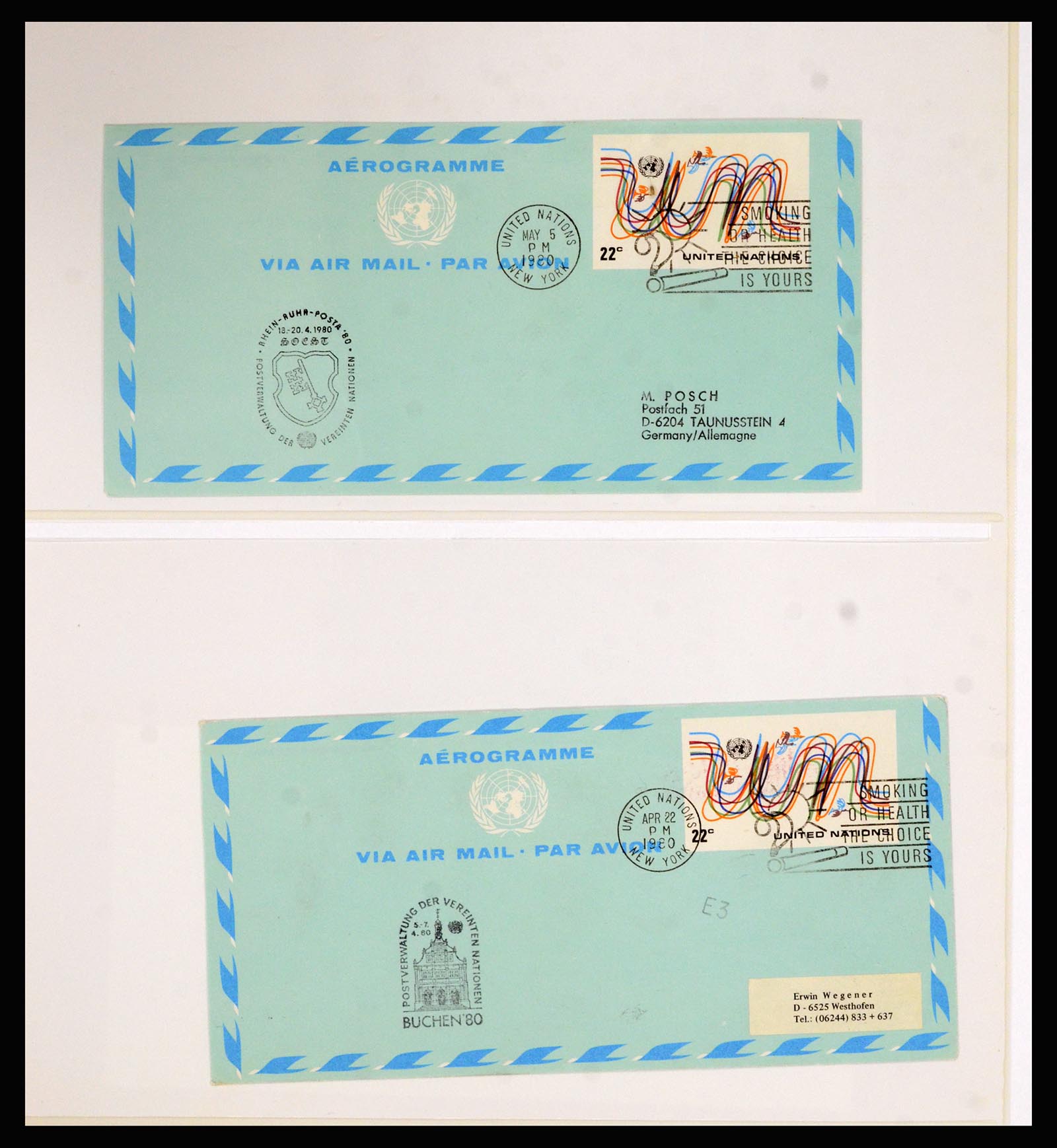36627 070 - Stamp collection 36627 World aerograms.