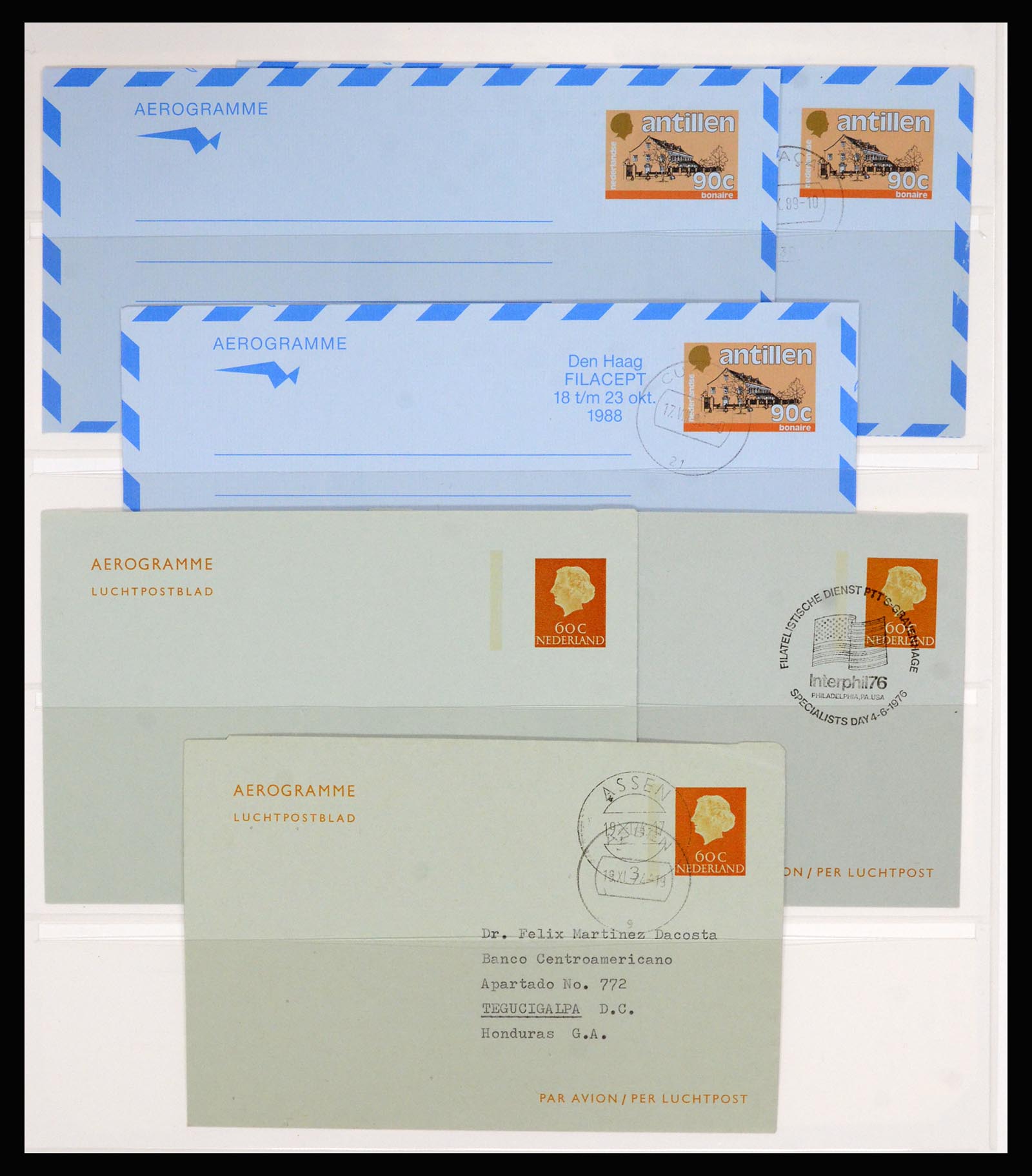 36627 076 - Stamp collection 36627 World aerograms.