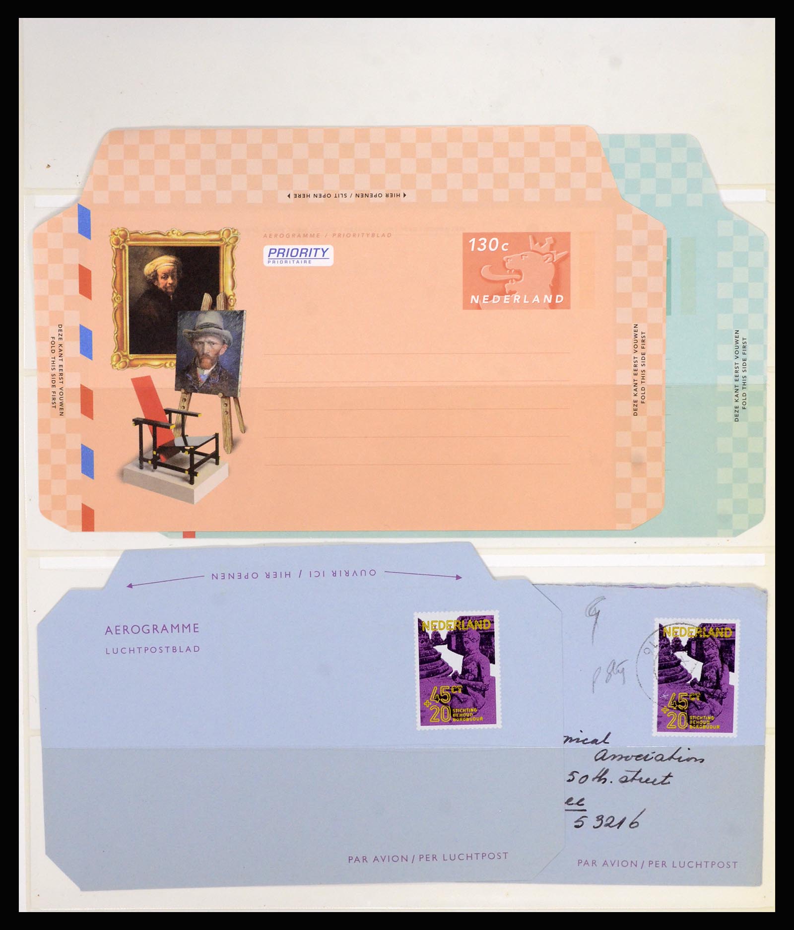 36627 079 - Stamp collection 36627 World aerograms.