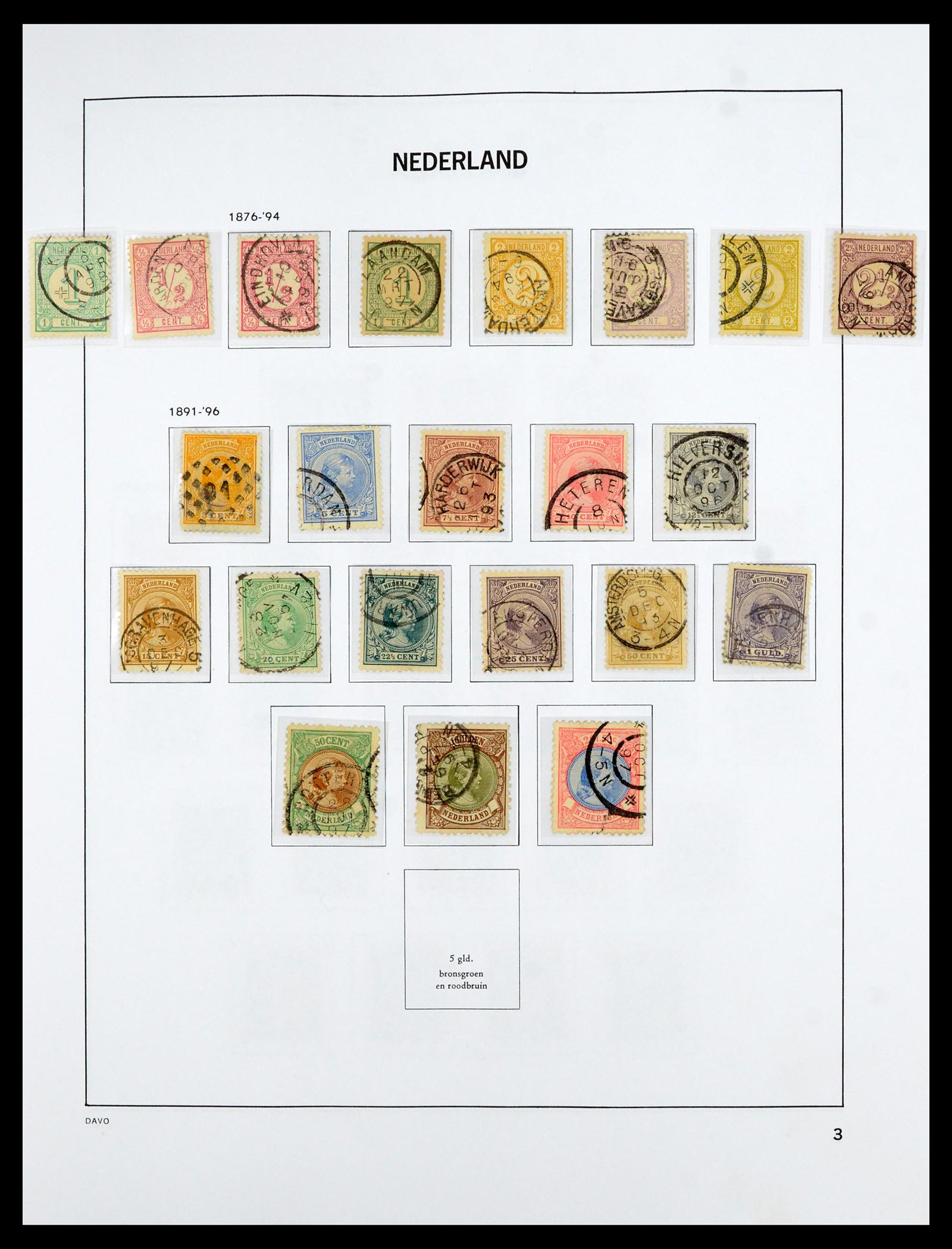 36629 003 - Postzegelverzameling 36629 Netherlands 1852-1989.